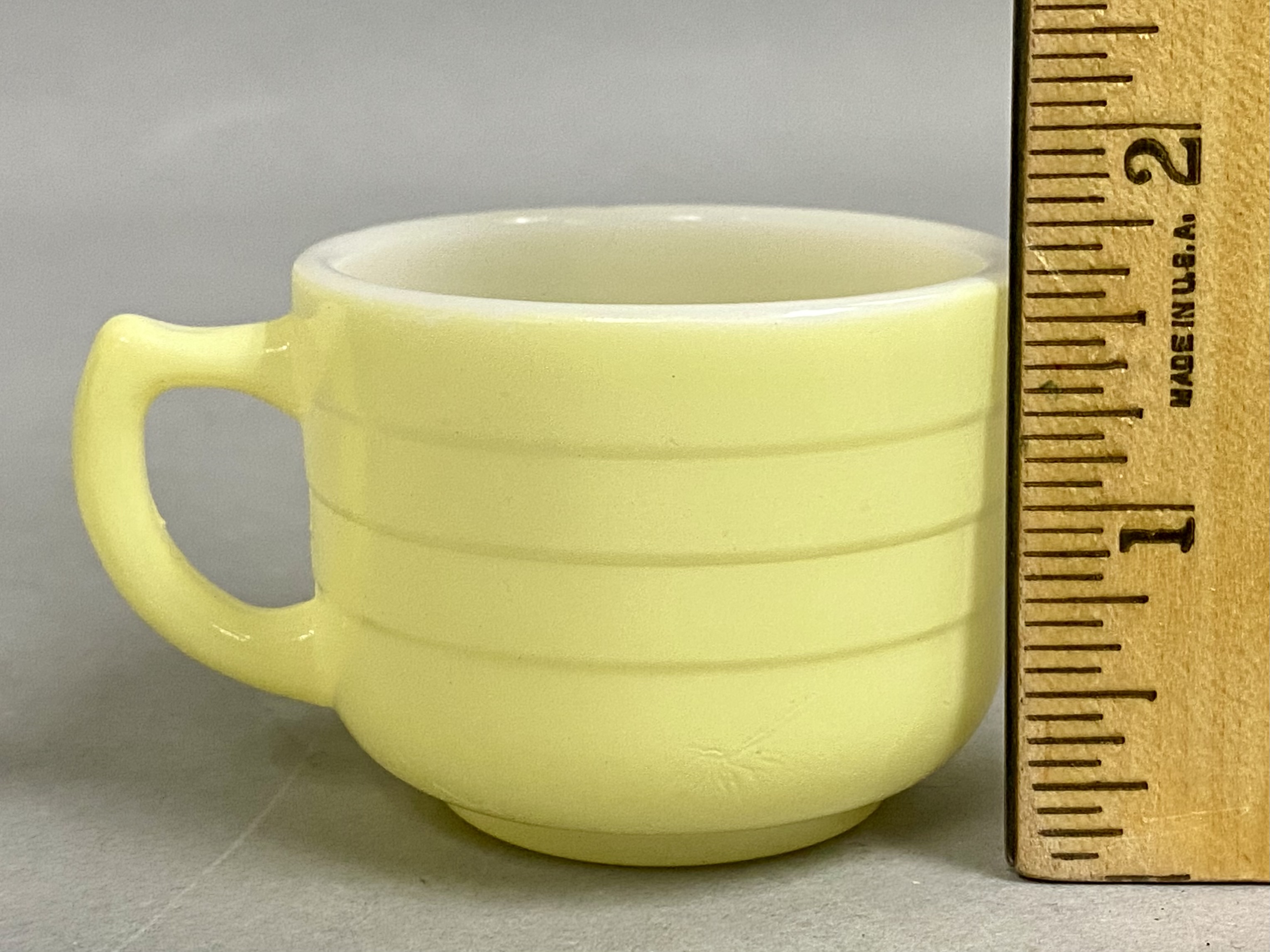 Opaque Pressed Glass Toy Tableware