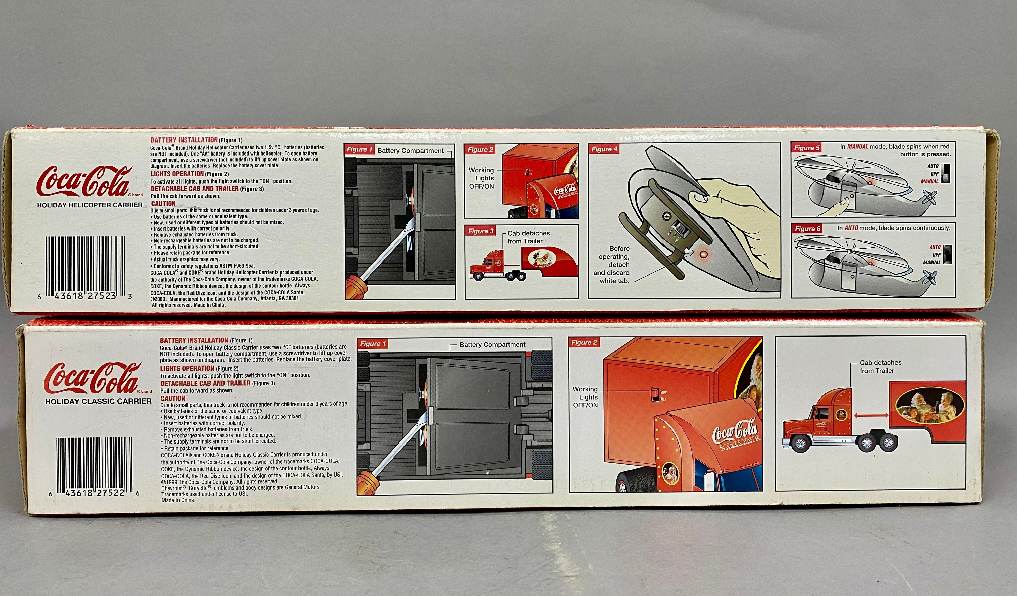Coca-Cola USI Holiday Carrier Truck Sets
