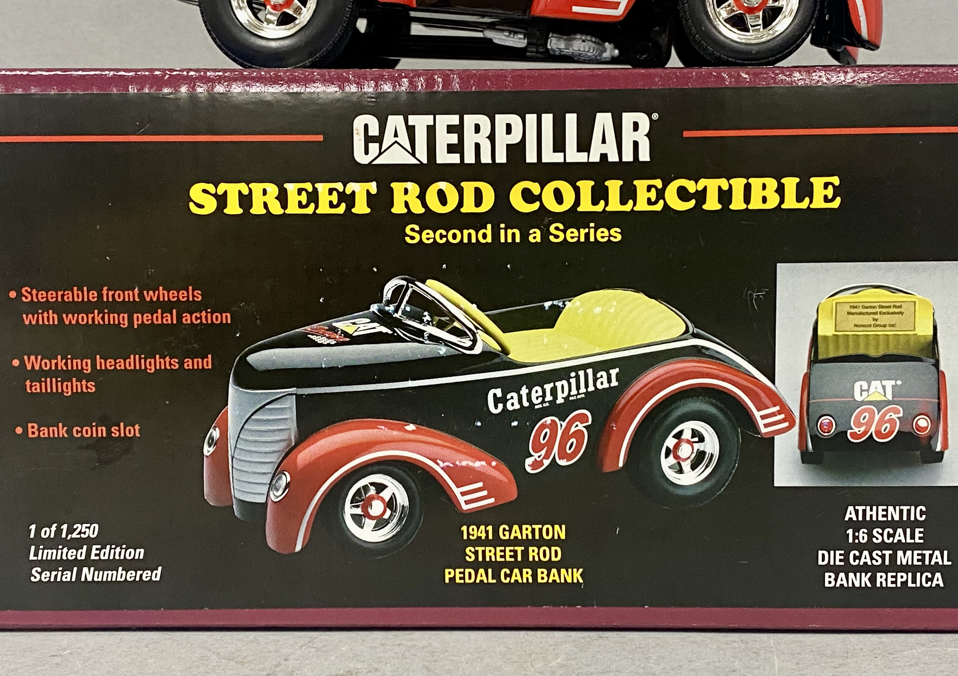 Norscot Caterpillar Diecast Pedal Car Bank