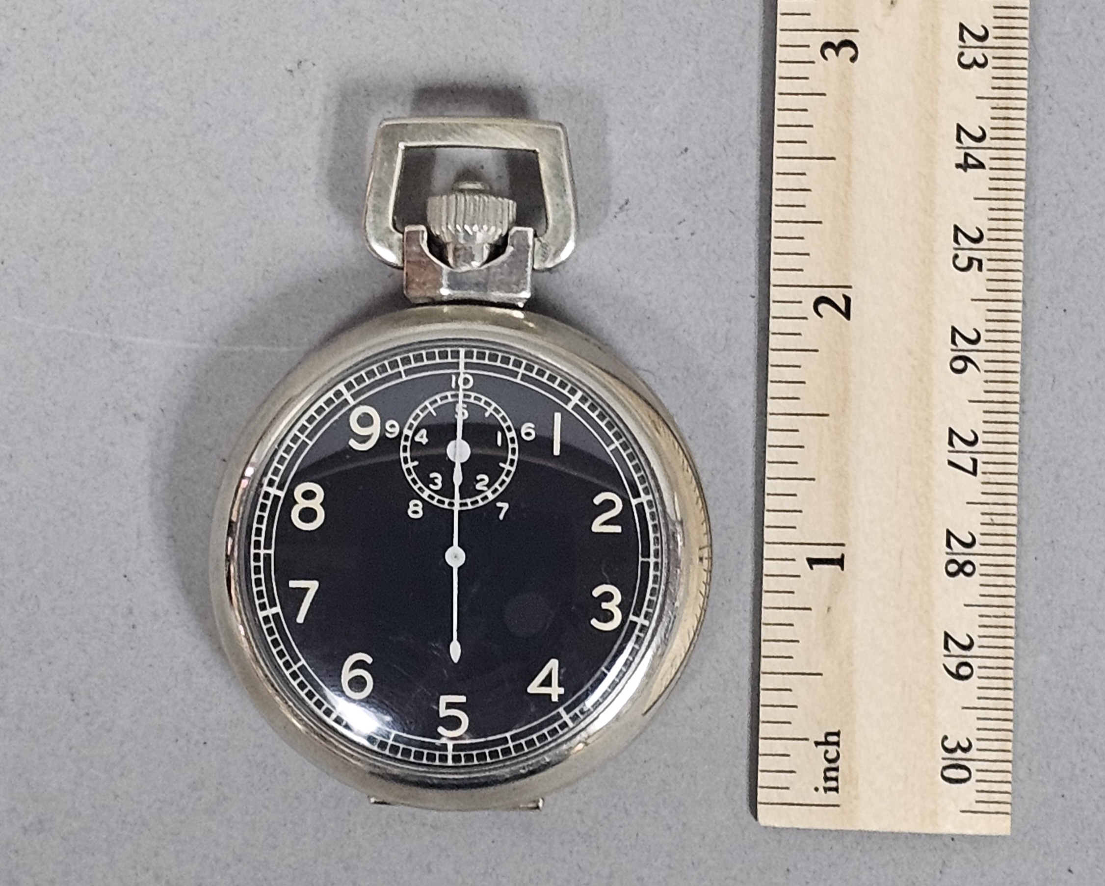 Elgin Base Metal A-8 Navigation Stopwatch