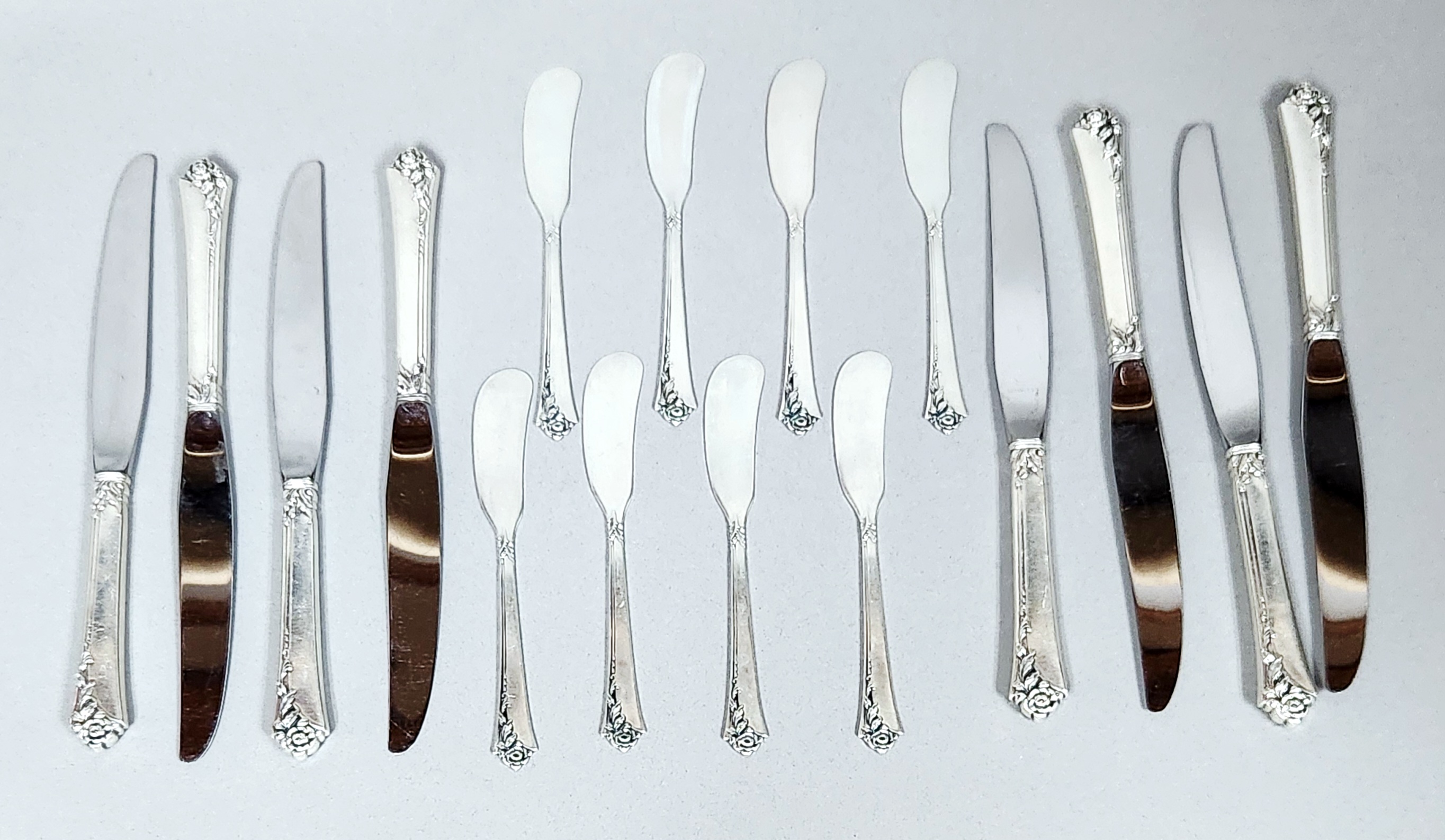 Heirloom Sterling Damask Rose Flatware 1464.64 Grams