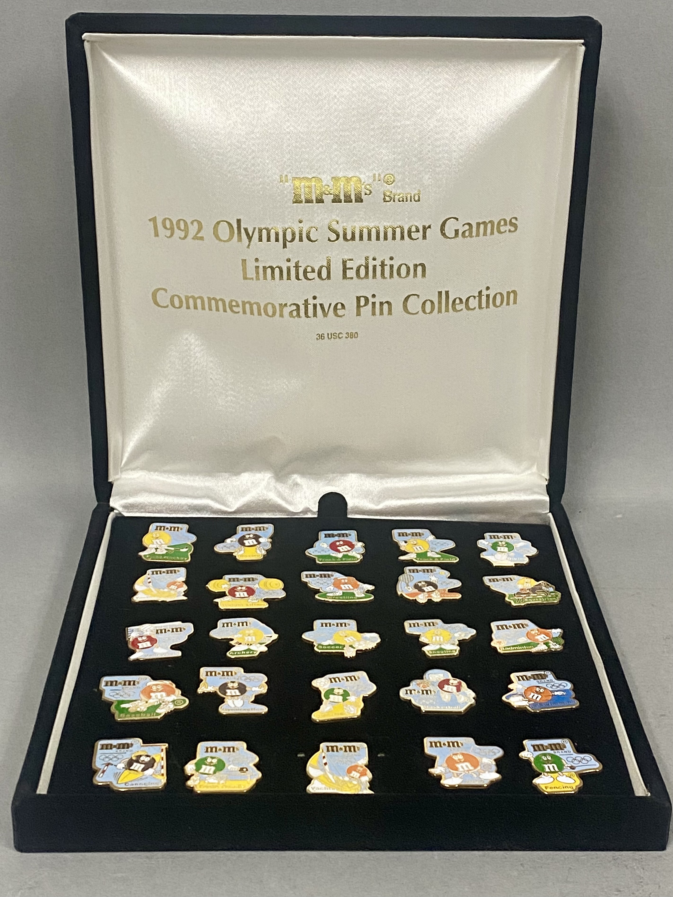 M&M's 1992 Olympic Summer Games Pin Set