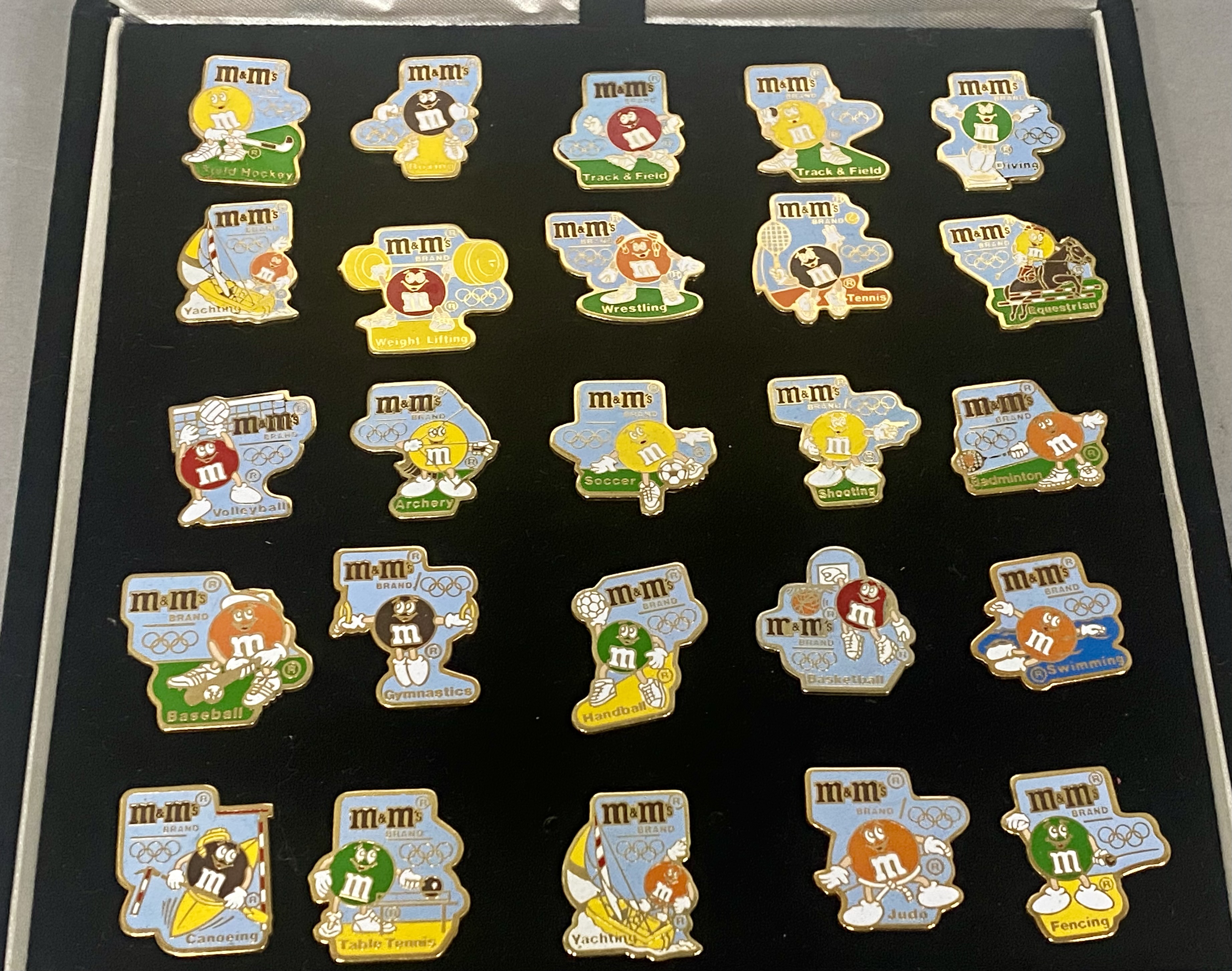 M&M's 1992 Olympic Summer Games Pin Set
