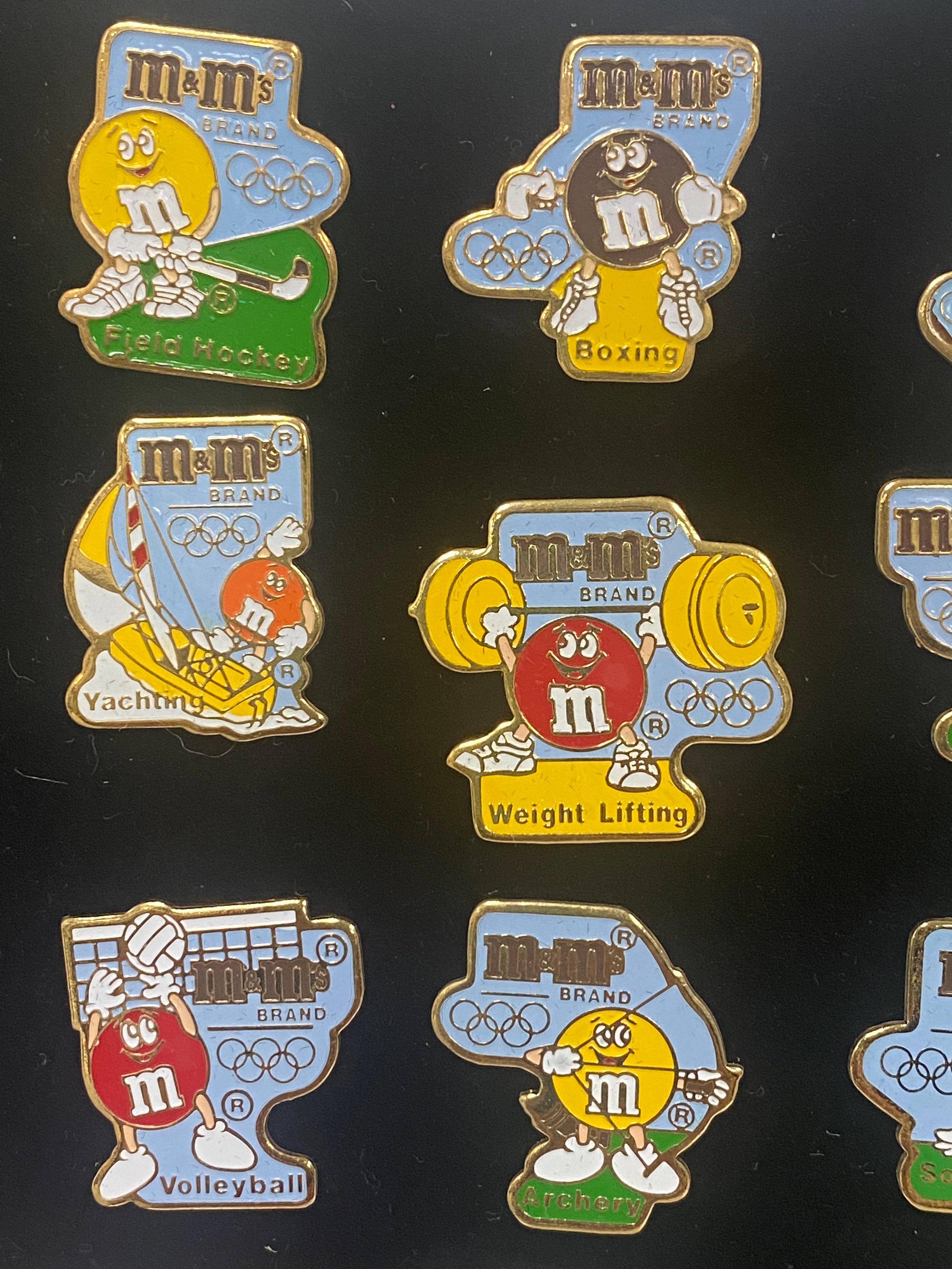 M&M's 1992 Olympic Summer Games Pin Set