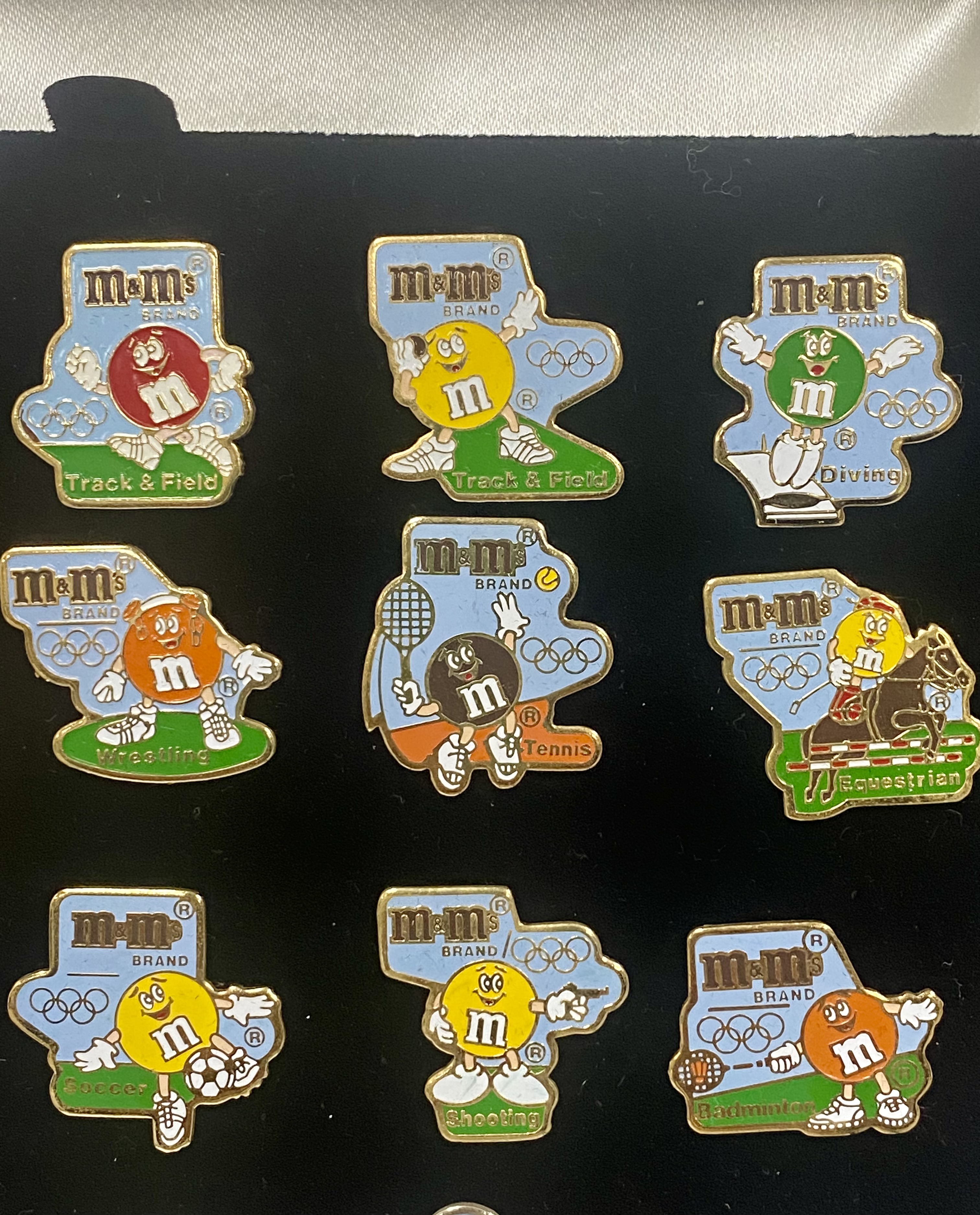 M&M's 1992 Olympic Summer Games Pin Set
