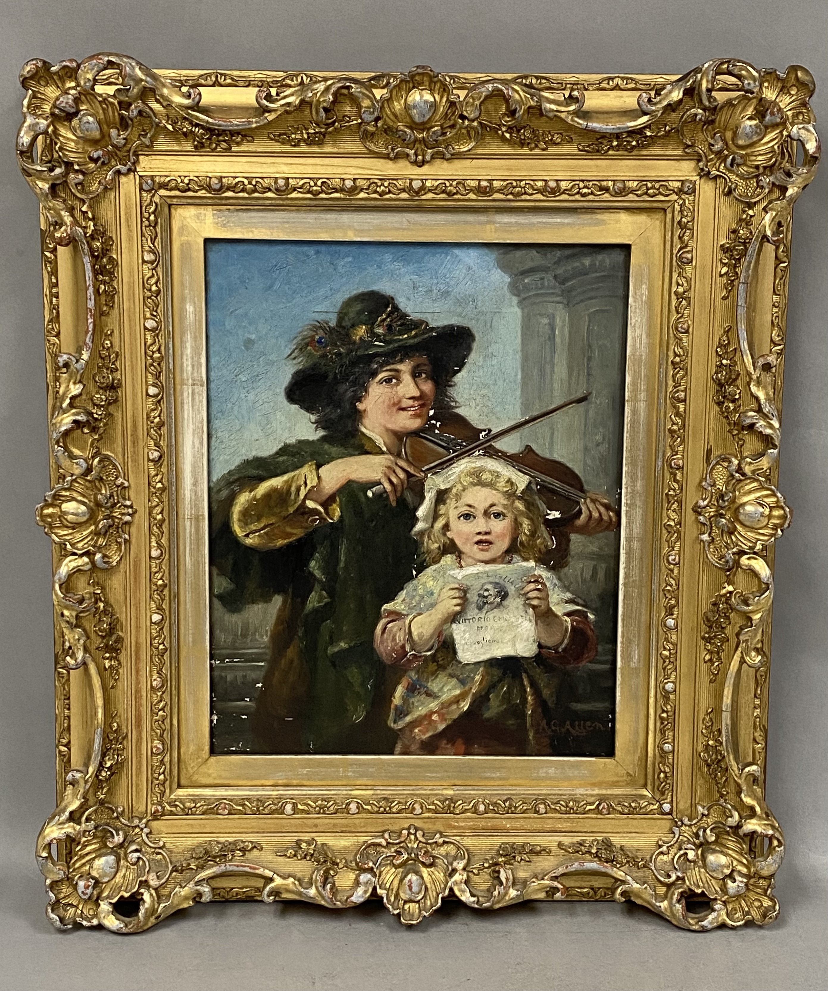 Oil Painting Genre Scene
