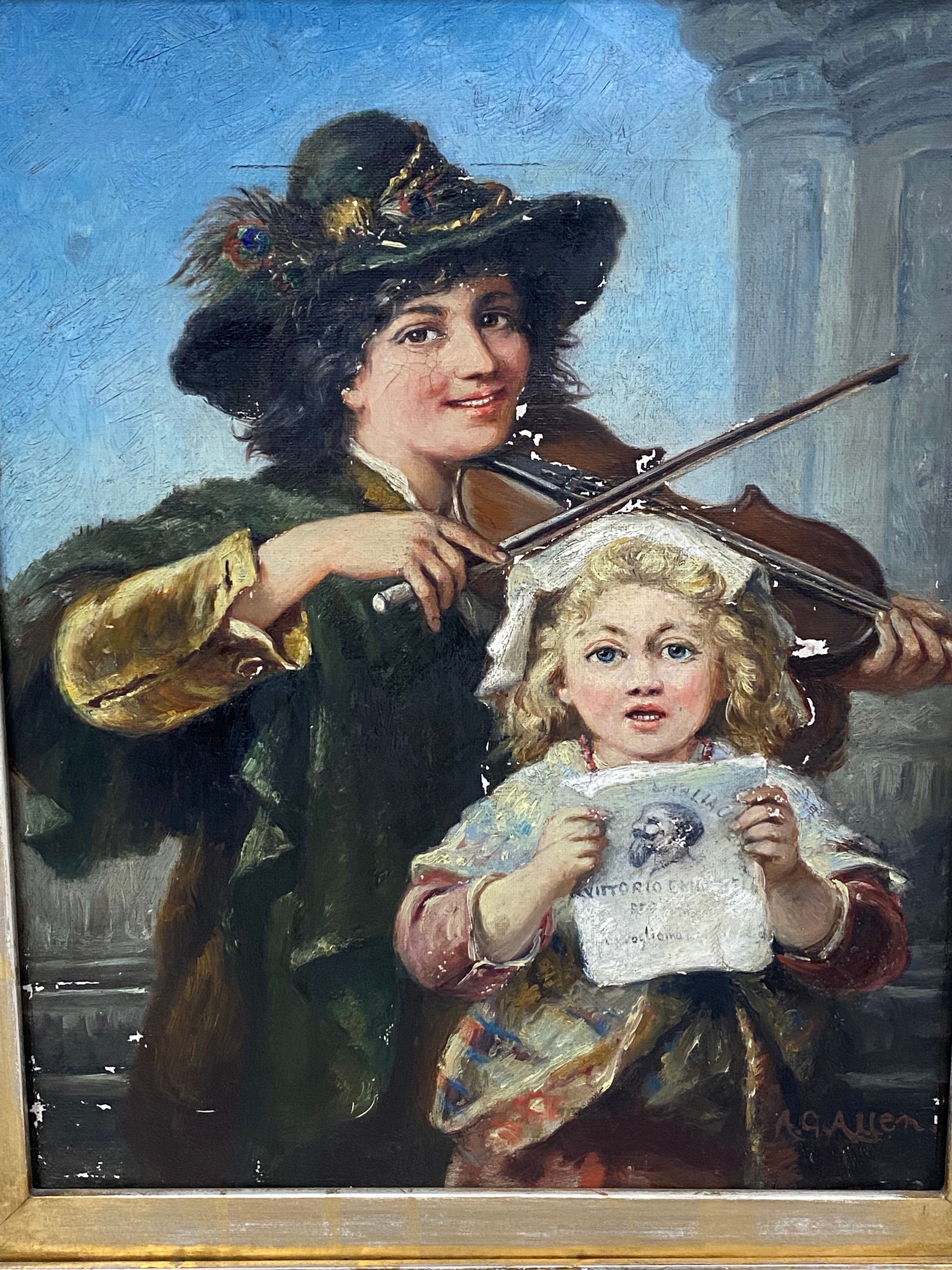 Oil Painting Genre Scene