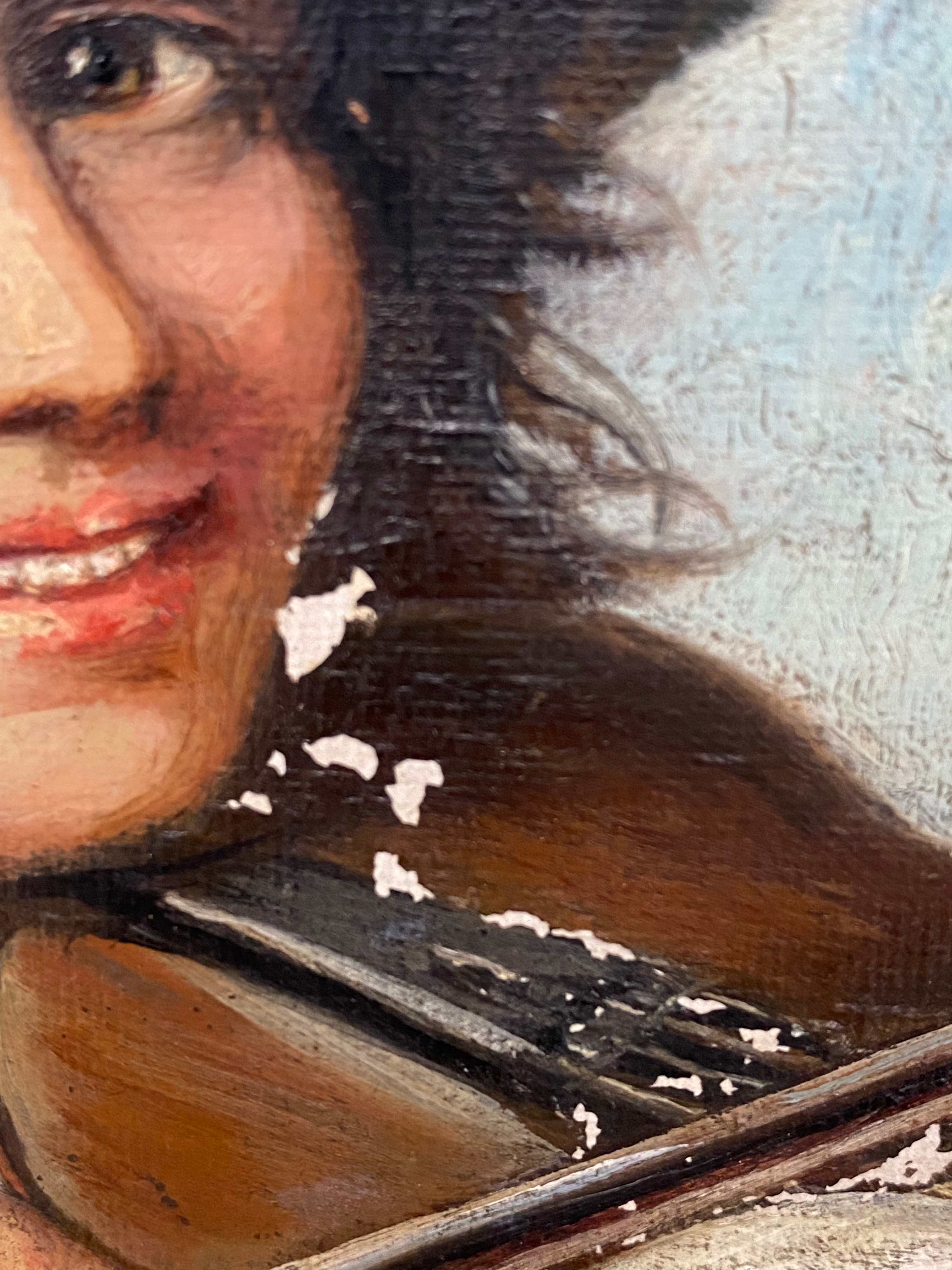 Oil Painting Genre Scene