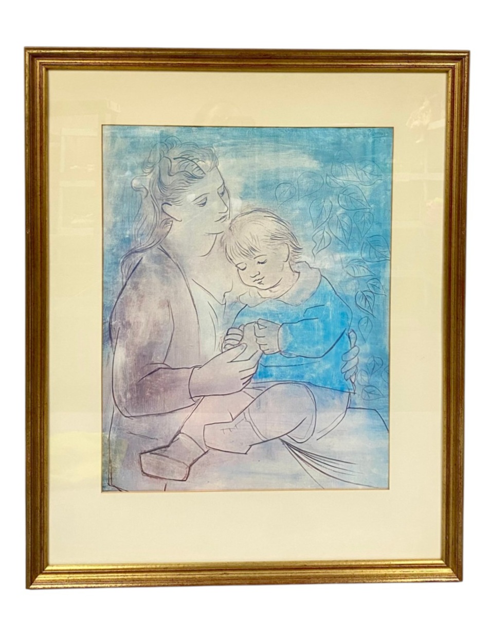 Picasso Mother & Child Framed Offset Lithograph