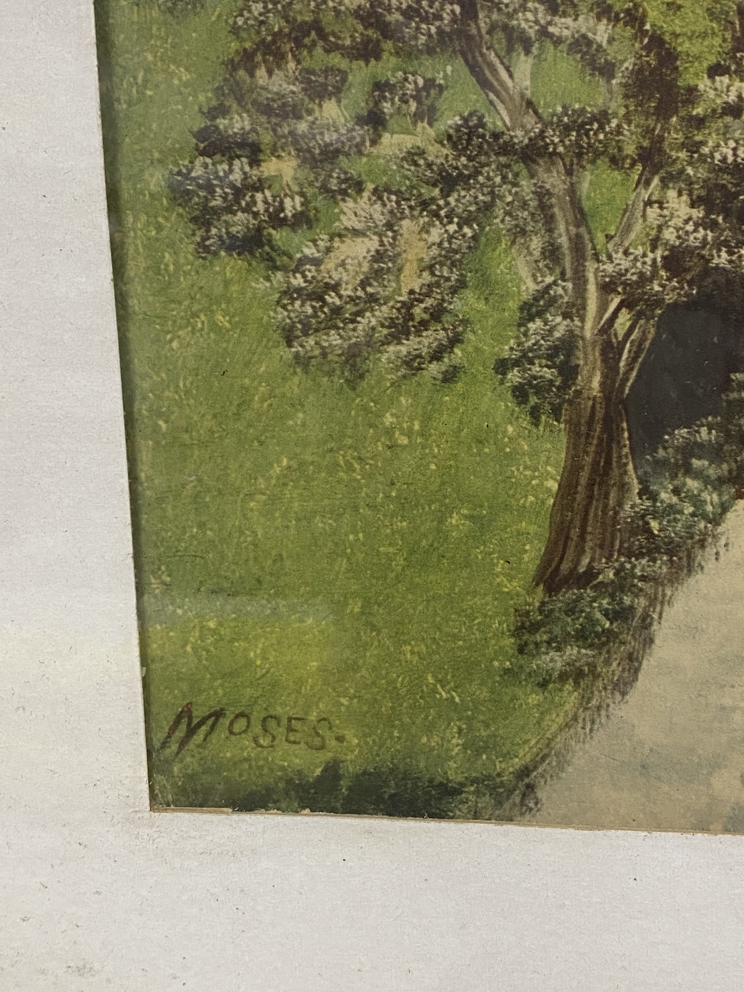 Moses 'Old Oaken Bucket' Offset Lithograph