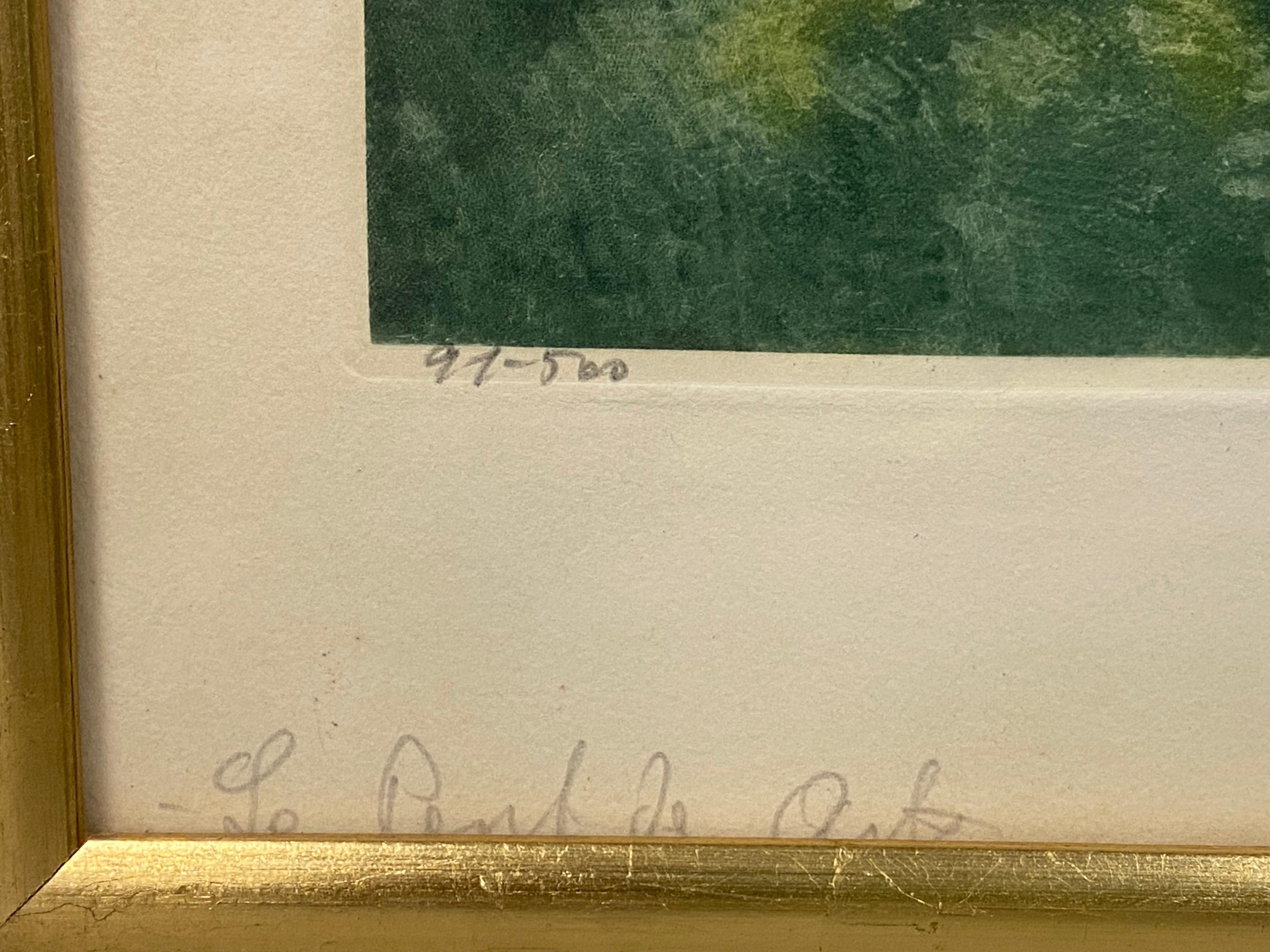 Ch. Martin Signed Paris Scenes Color Etchings