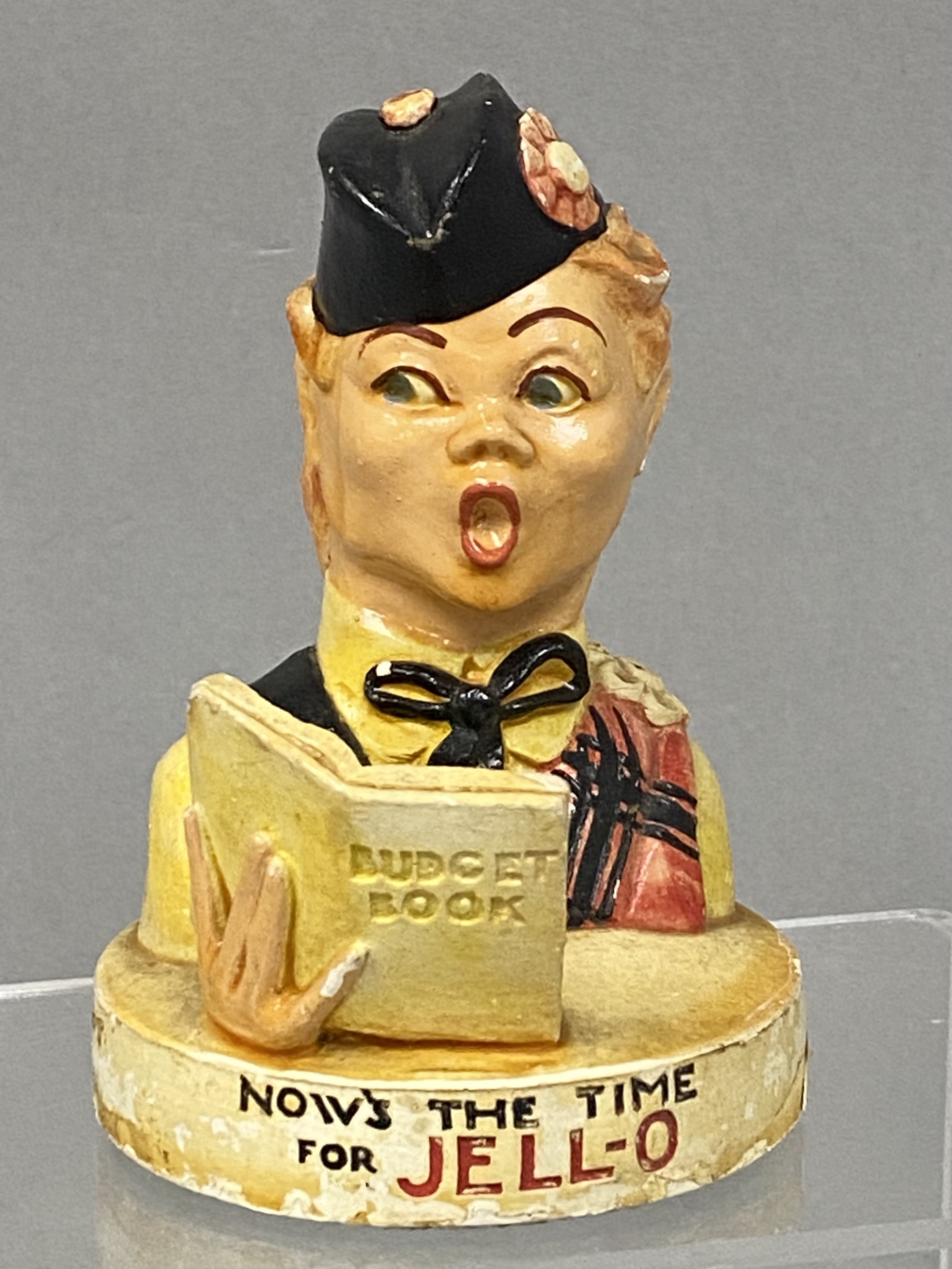 1952 Baston Jell-O Advertising Chalkware Bust