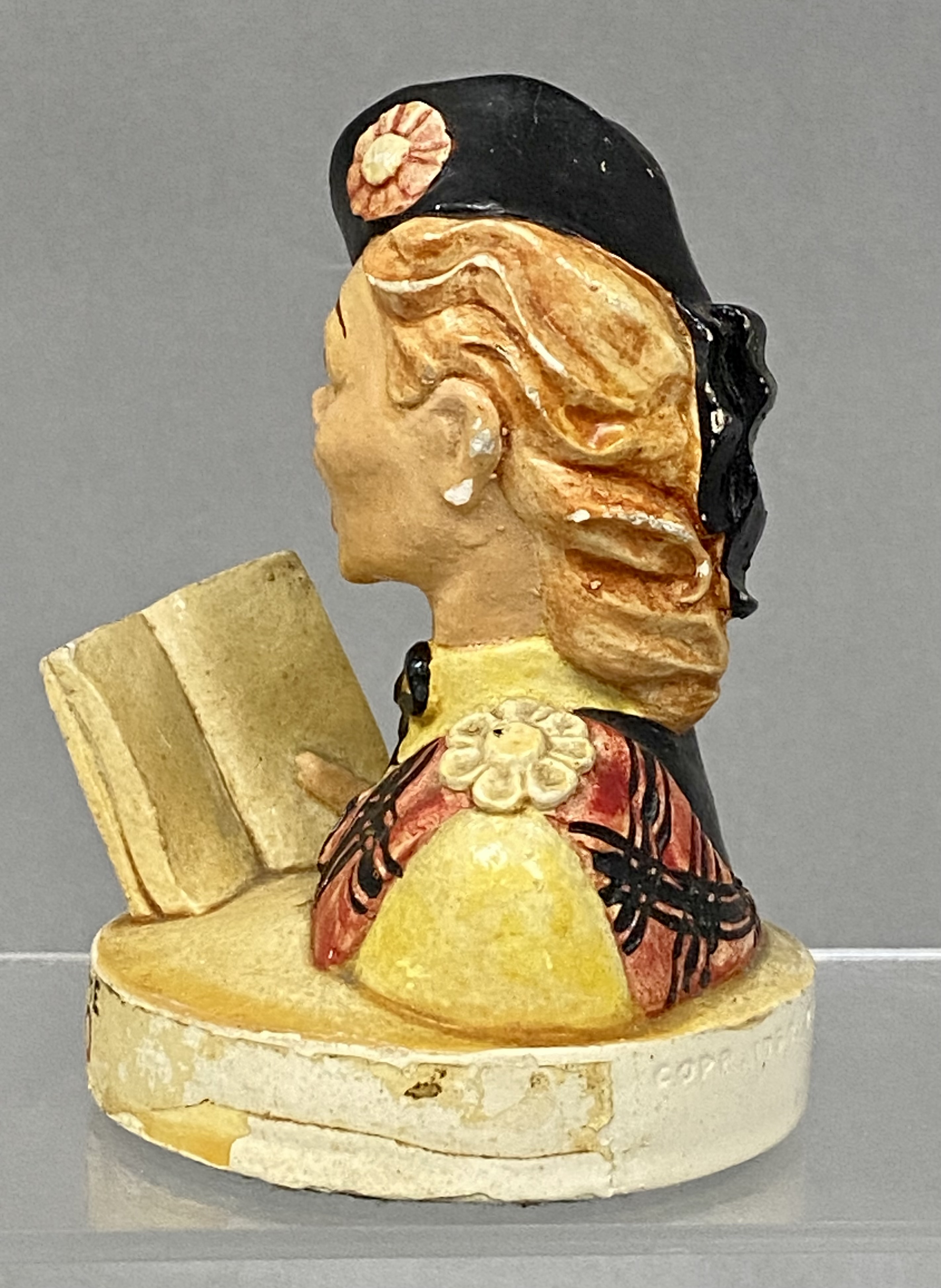 1952 Baston Jell-O Advertising Chalkware Bust