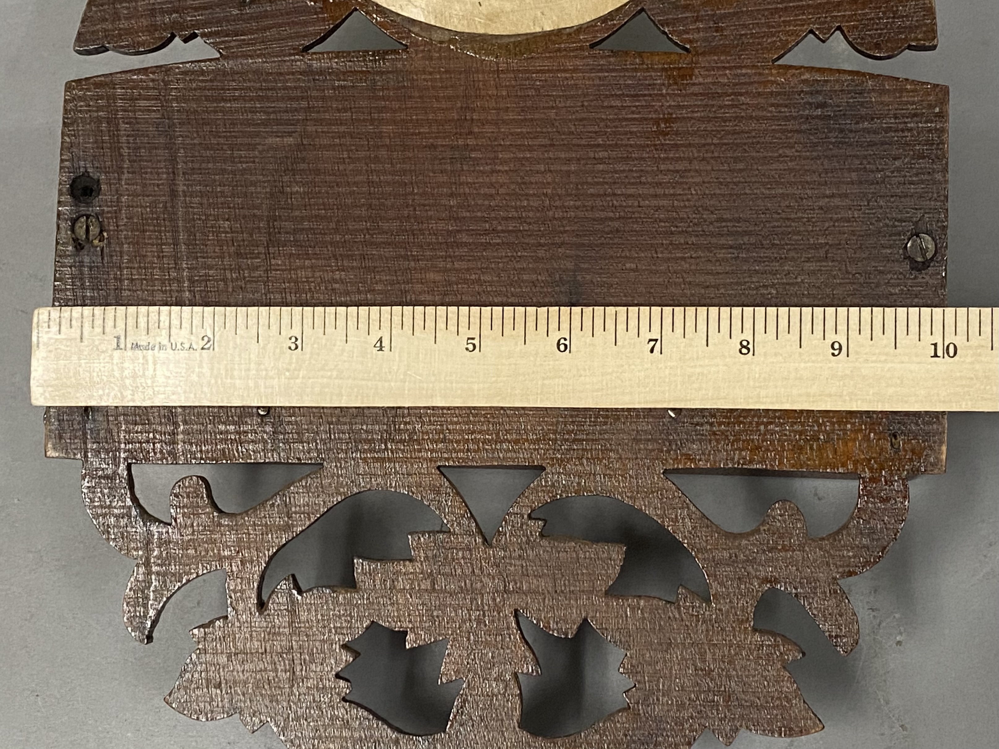 Carved Wooden Wall Pocket Mirror
