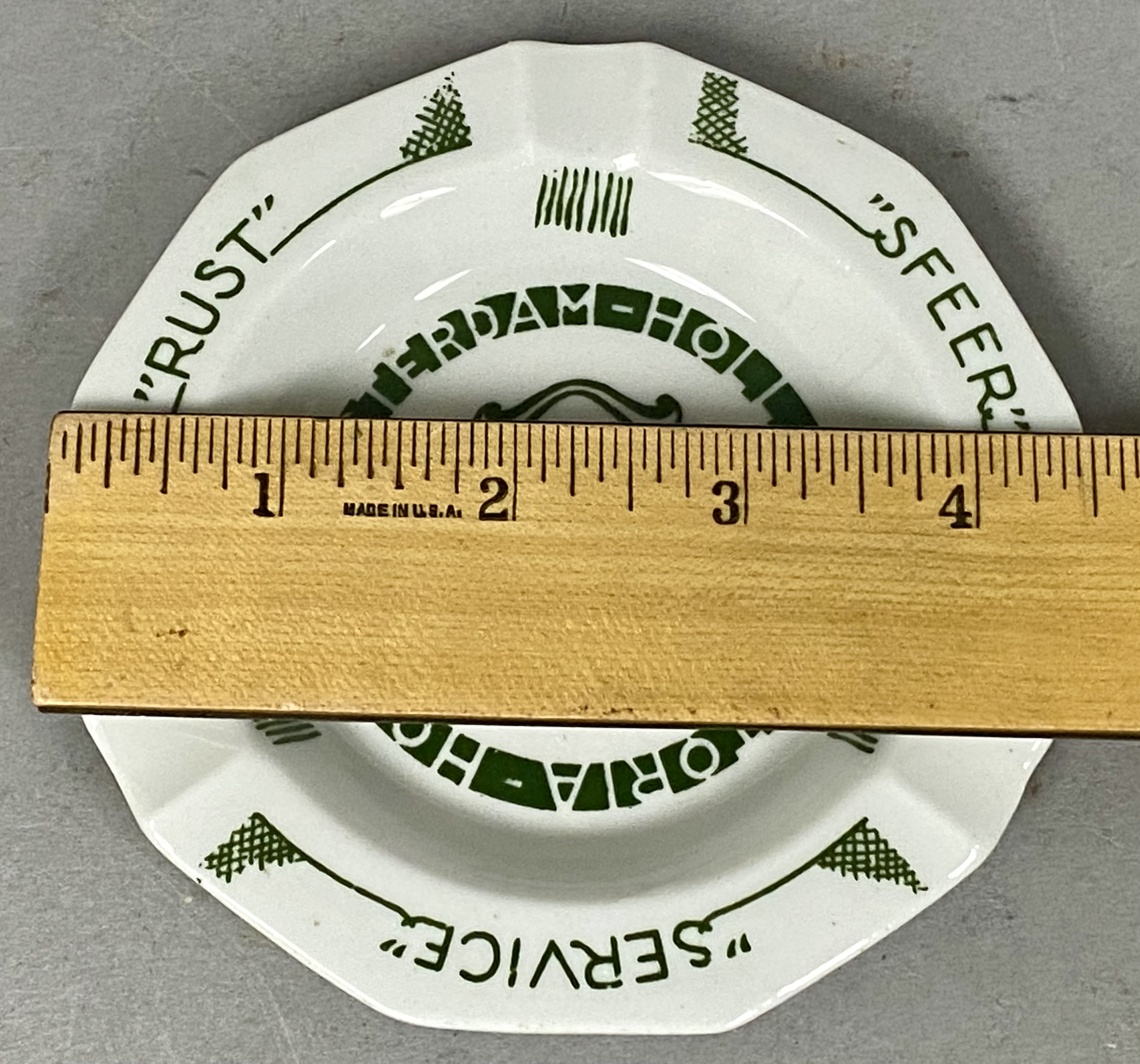 Victoria Hotel Amsterdam Ceramic Ashtray