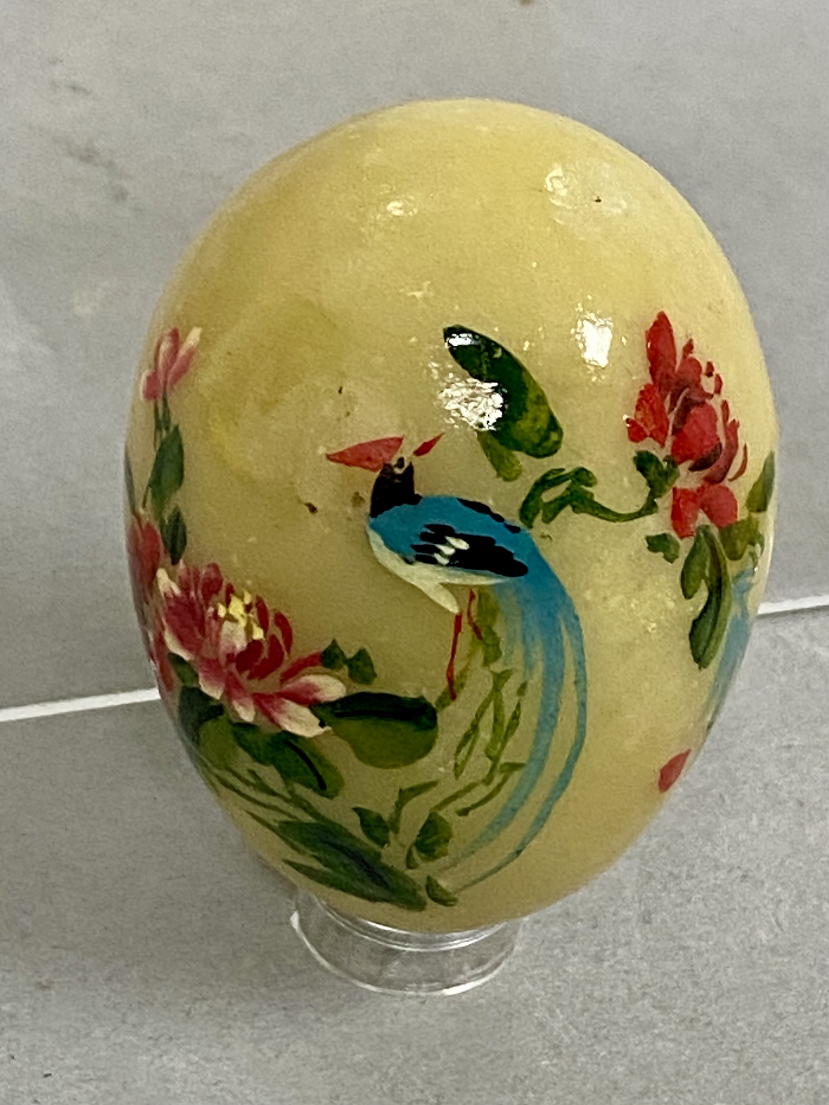 3 Decorative Stone Brass & Lacquer Eggs