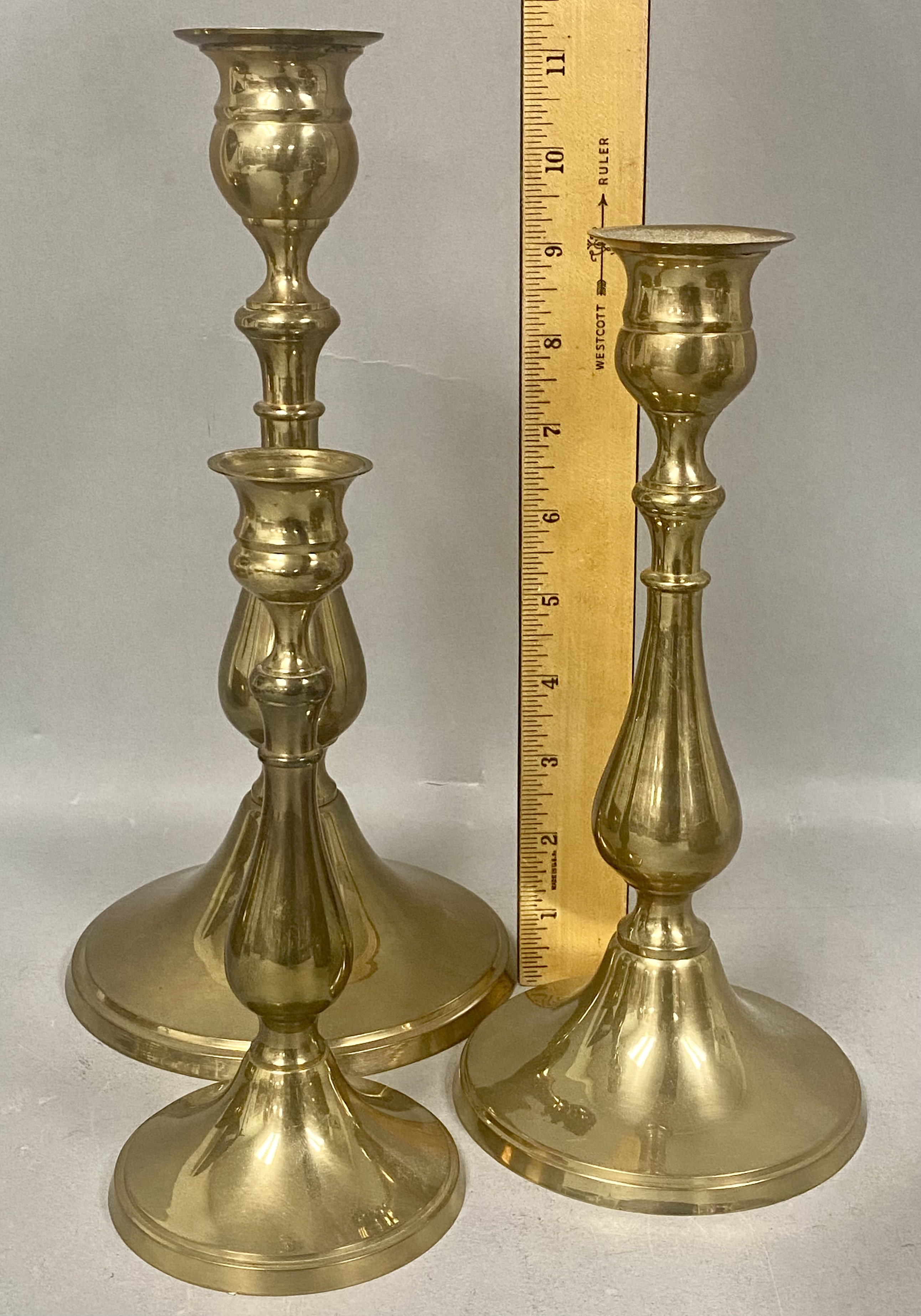 India Brass Candlesticks & Planters