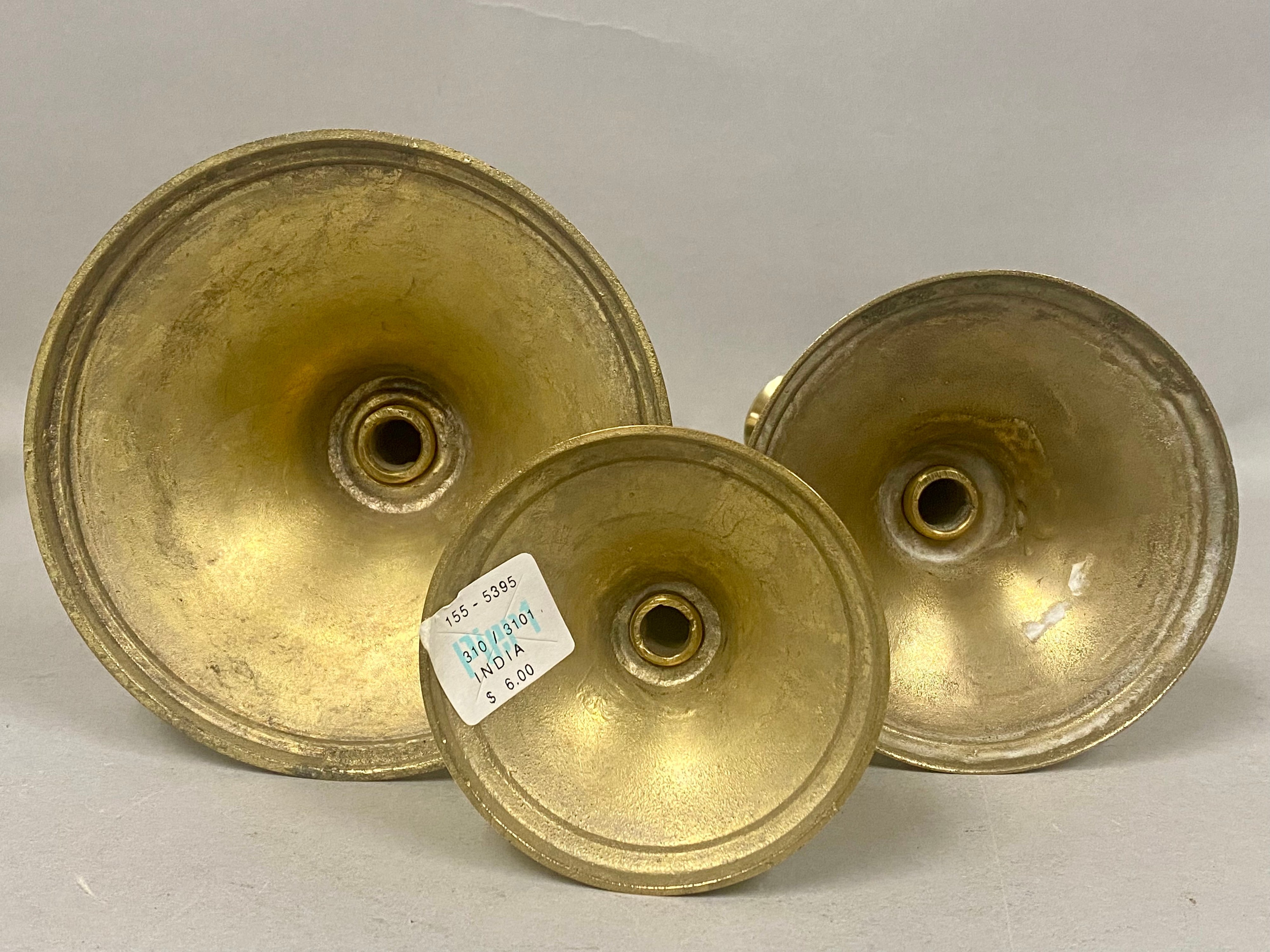 India Brass Candlesticks & Planters