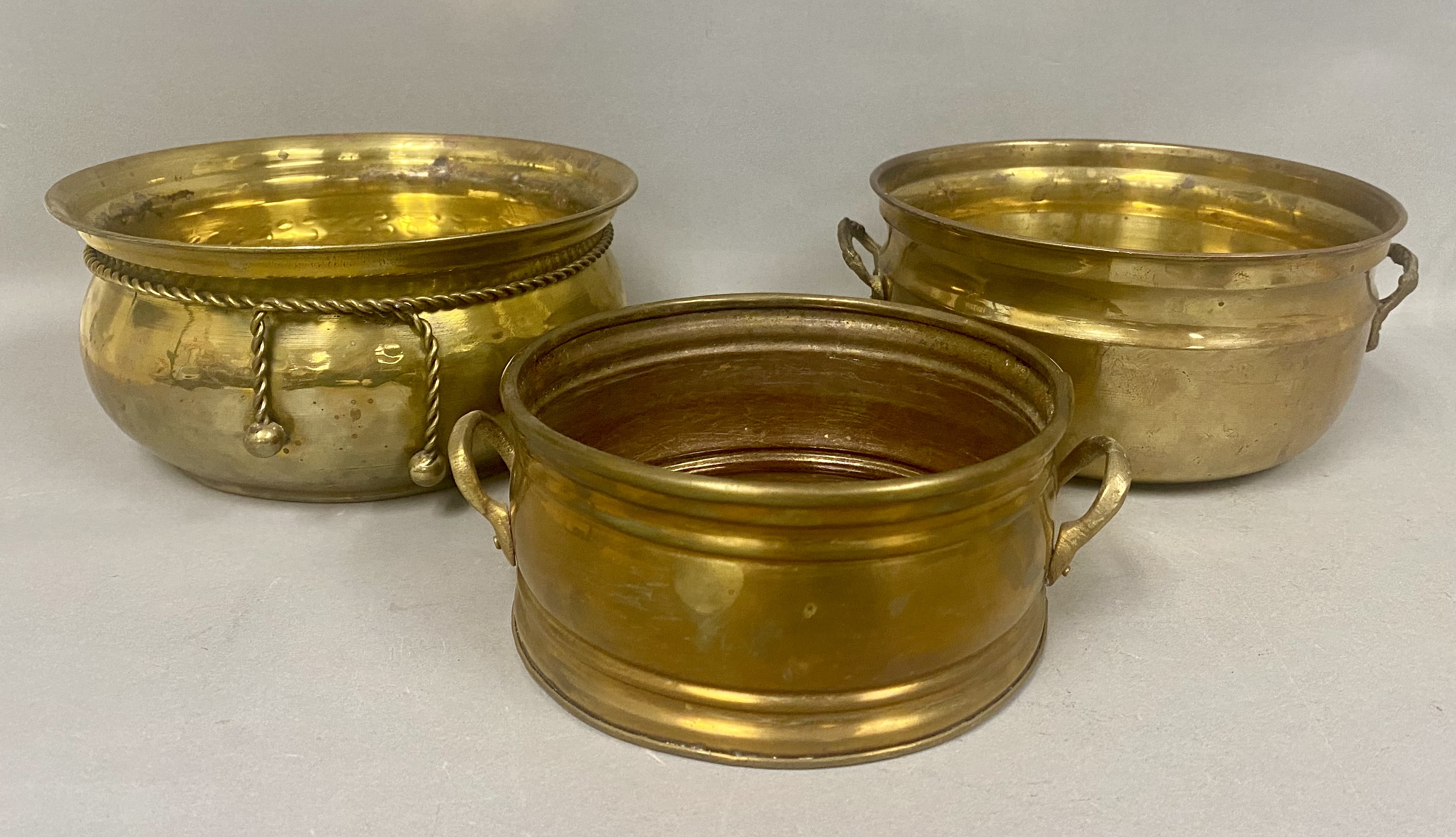 India Brass Candlesticks & Planters