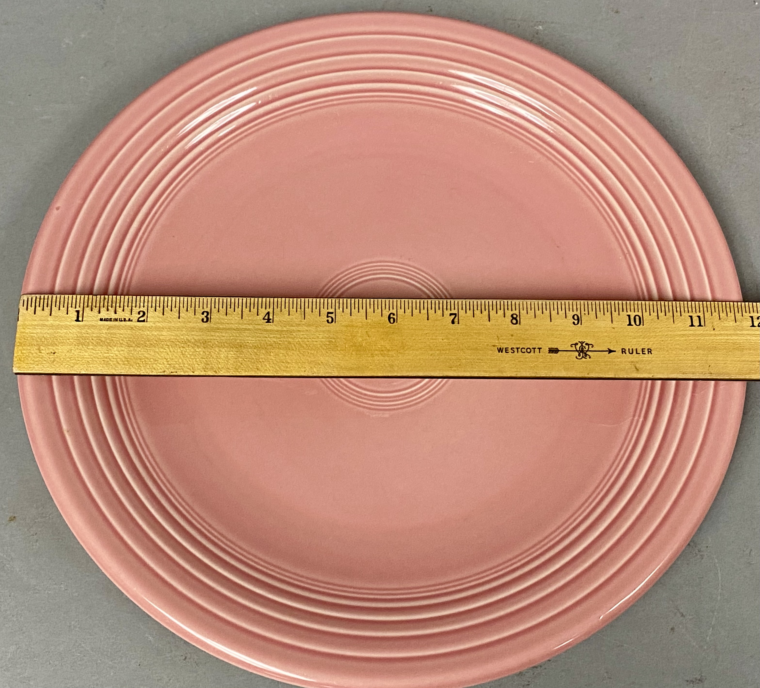 2 Homer Laughlin Rose Fiesta Dinner Plates