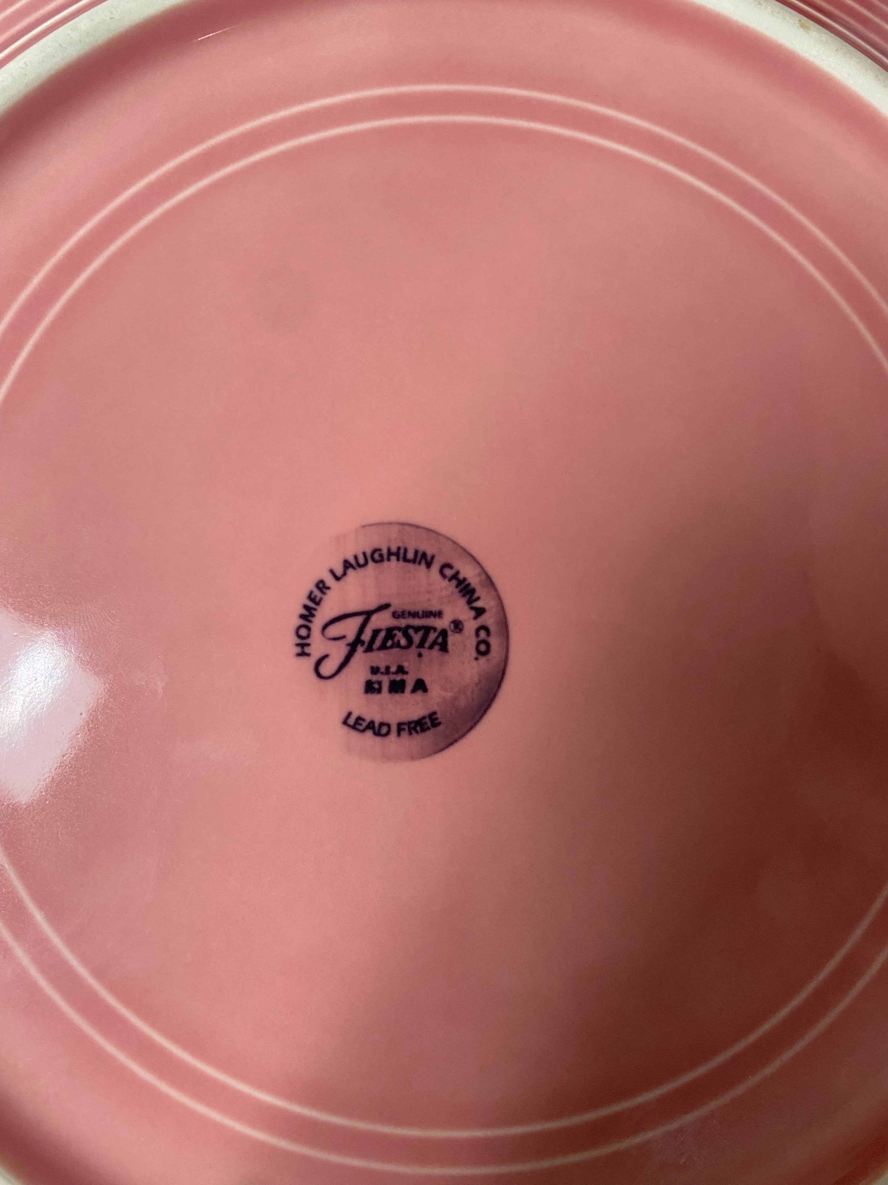 2 Homer Laughlin Rose Fiesta Dinner Plates
