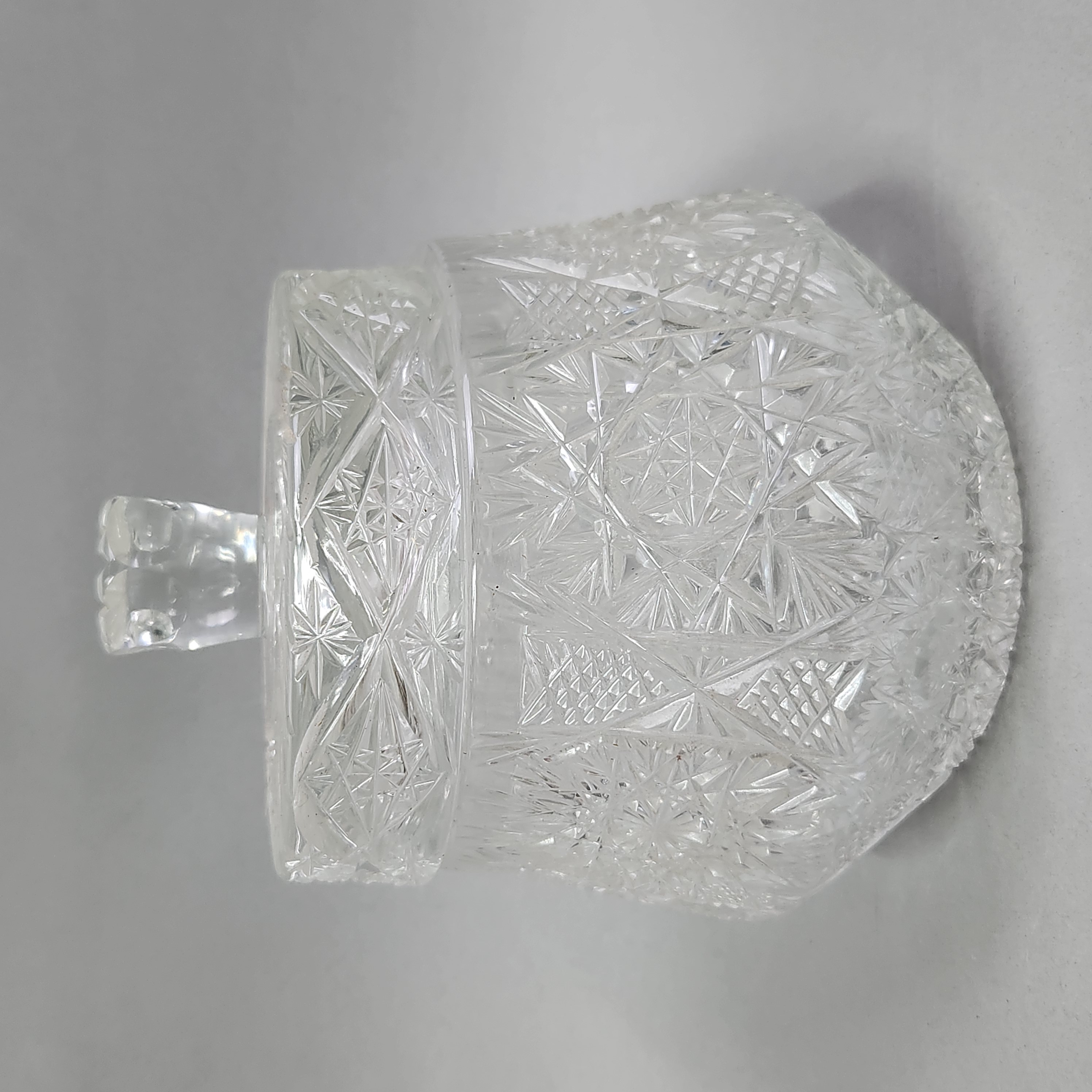 American Brilliant Cut Glass Biscuit Jar