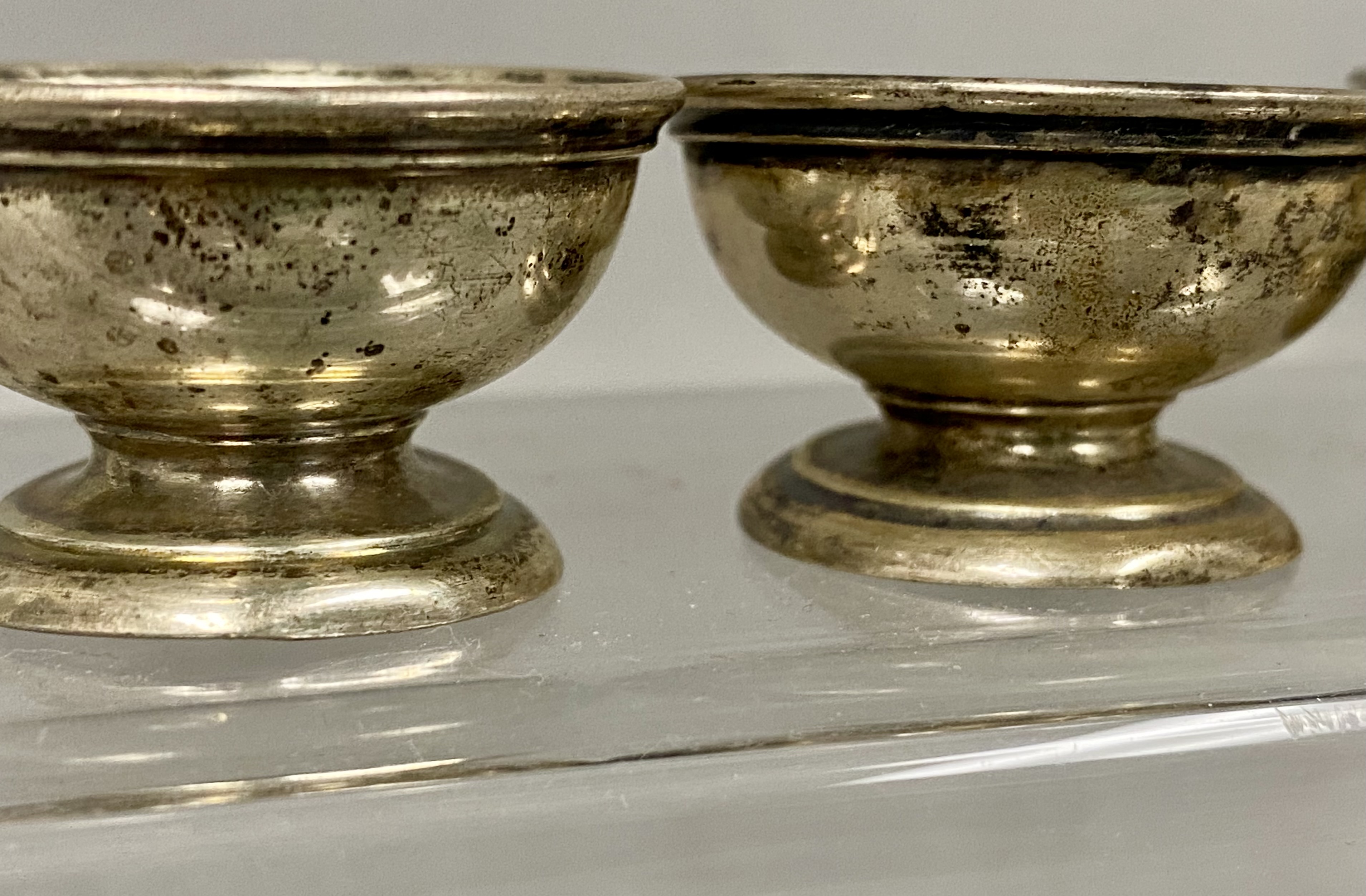 Gorham Sterling Footed & Bulbous Salt Cellars 82.8 Grams