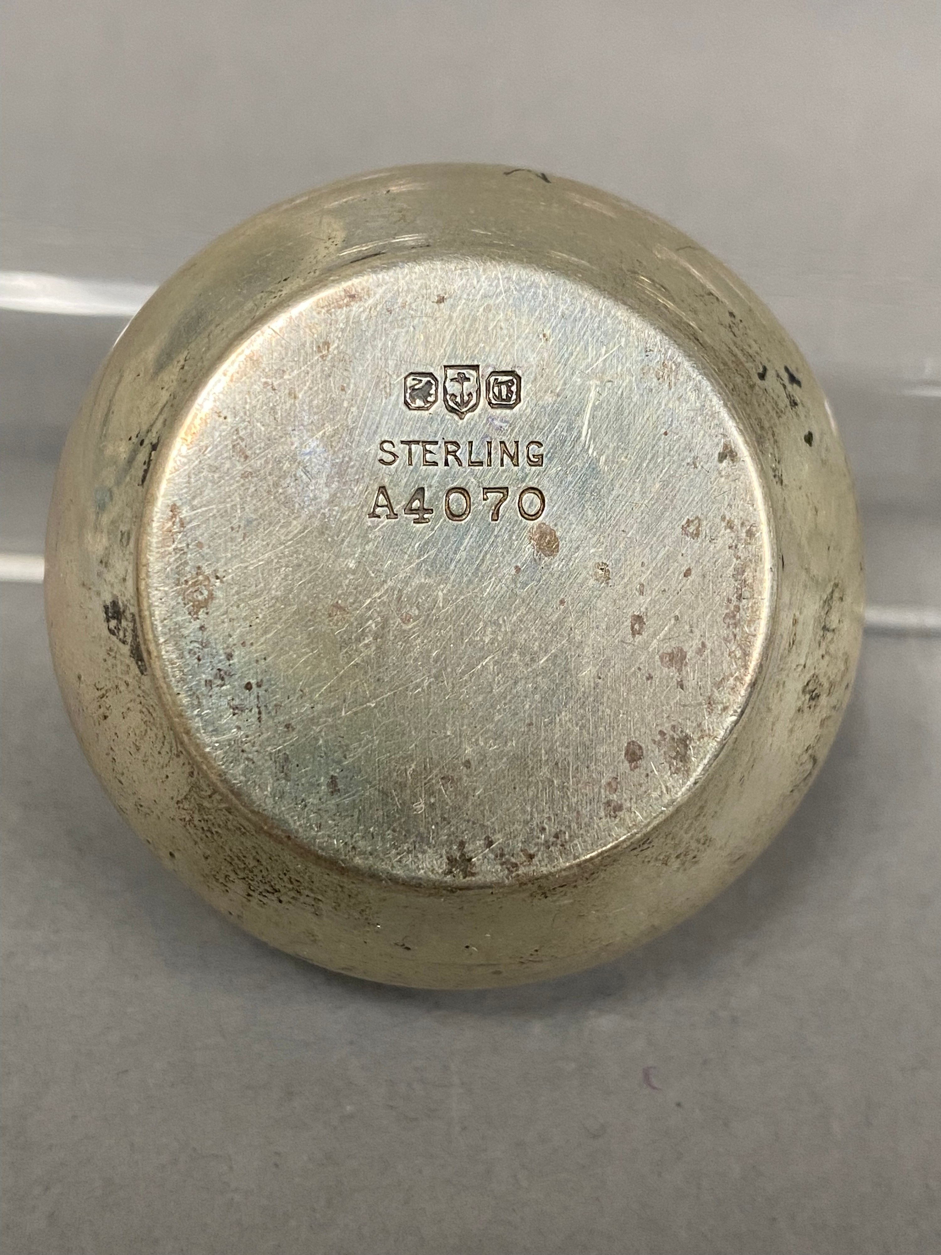 Gorham Sterling Footed & Bulbous Salt Cellars 82.8 Grams