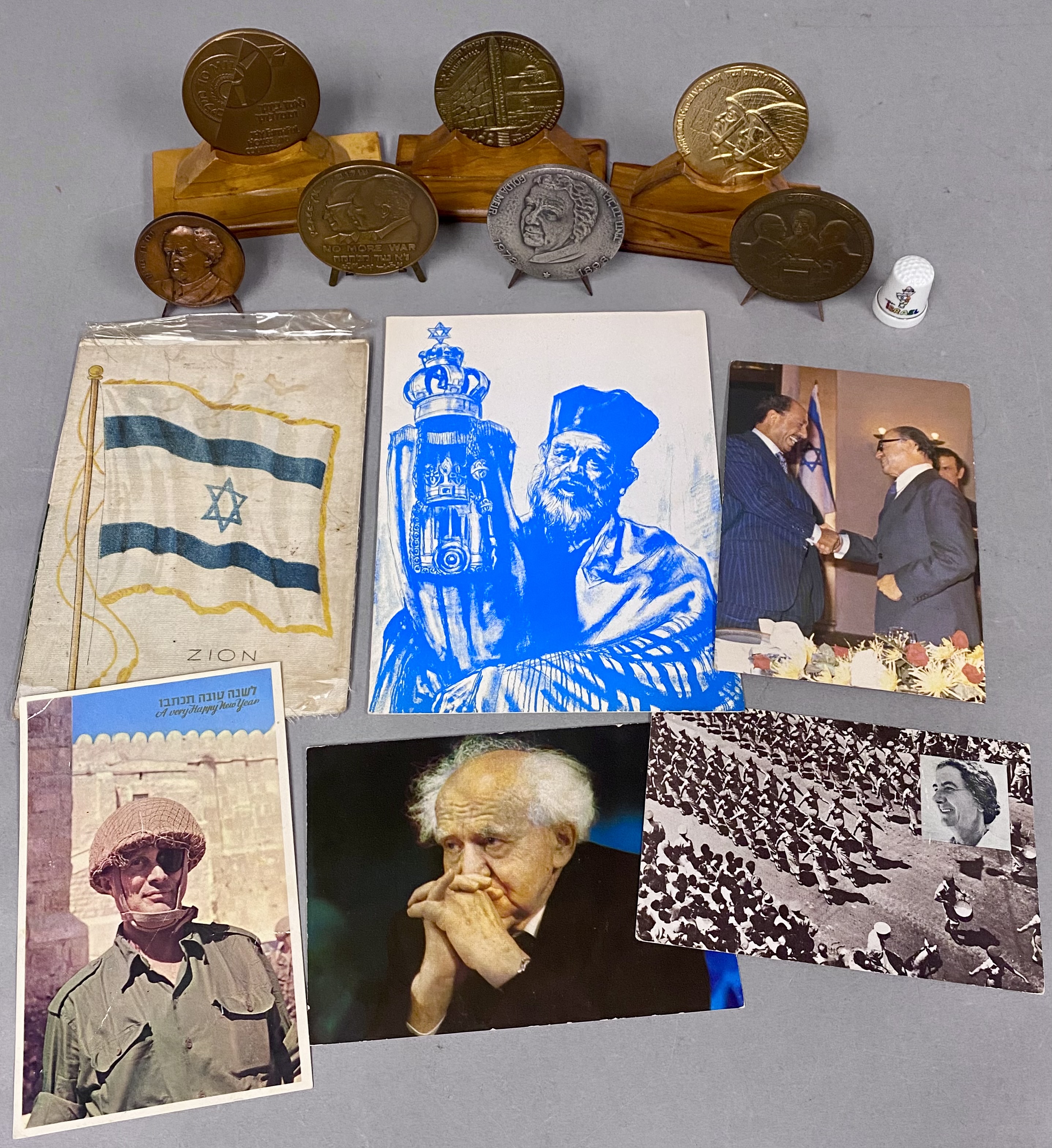Israeli Bronze & Silver-Tone Commemorative Medal Collection