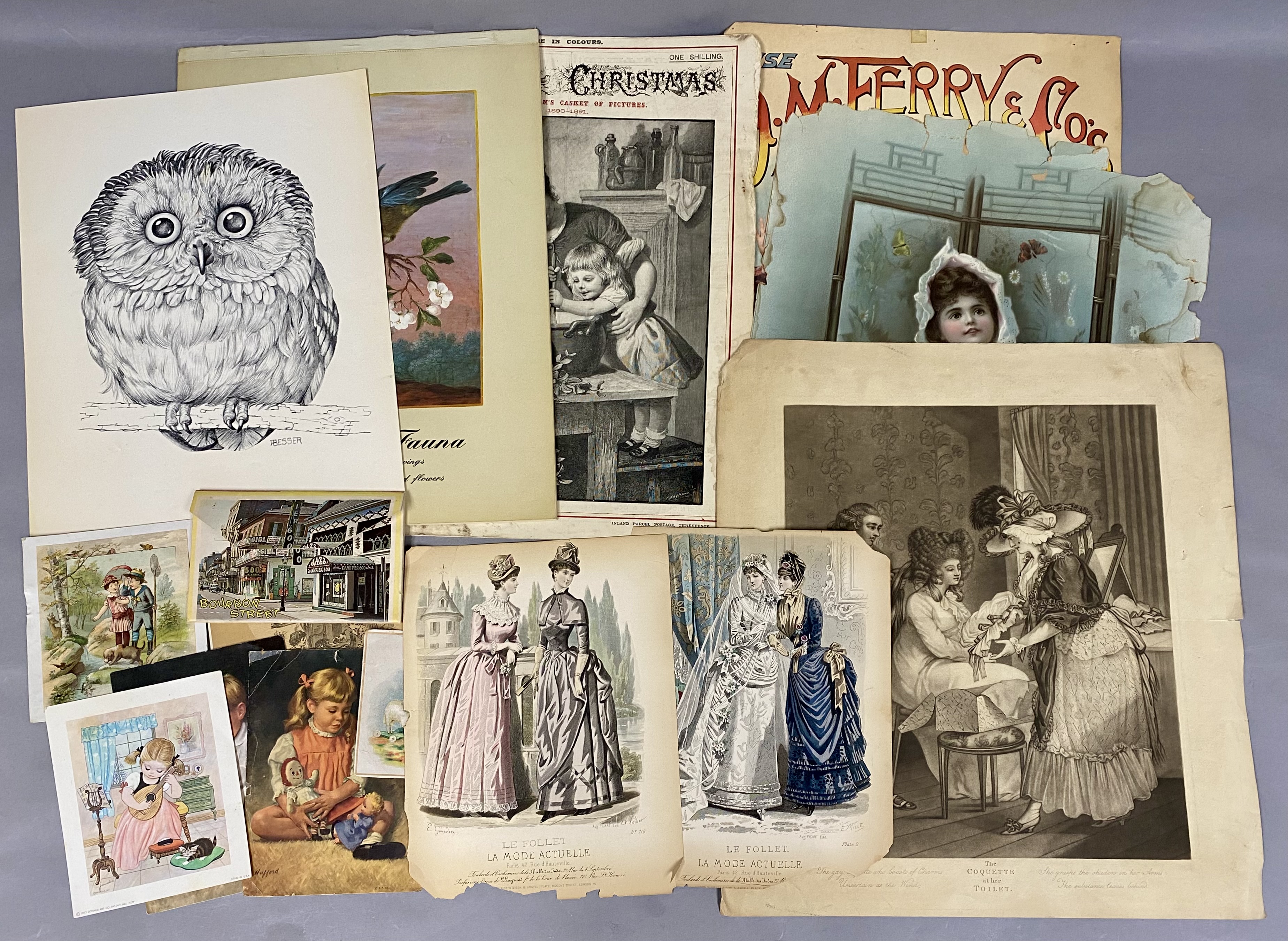 Mixed Collection Antique & Vintage Ephemera Assortment