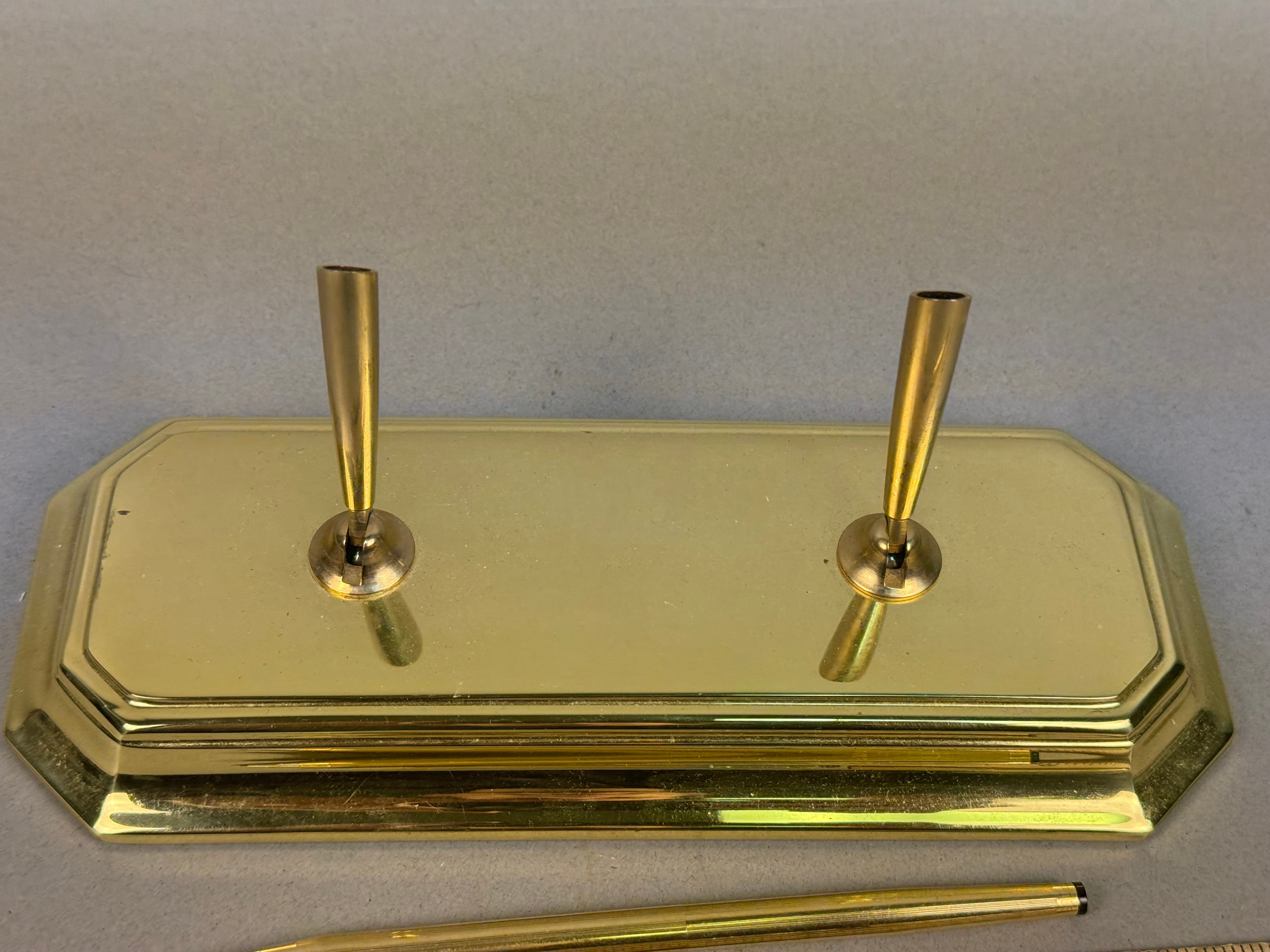 Baldwin Brass Double Desk Set