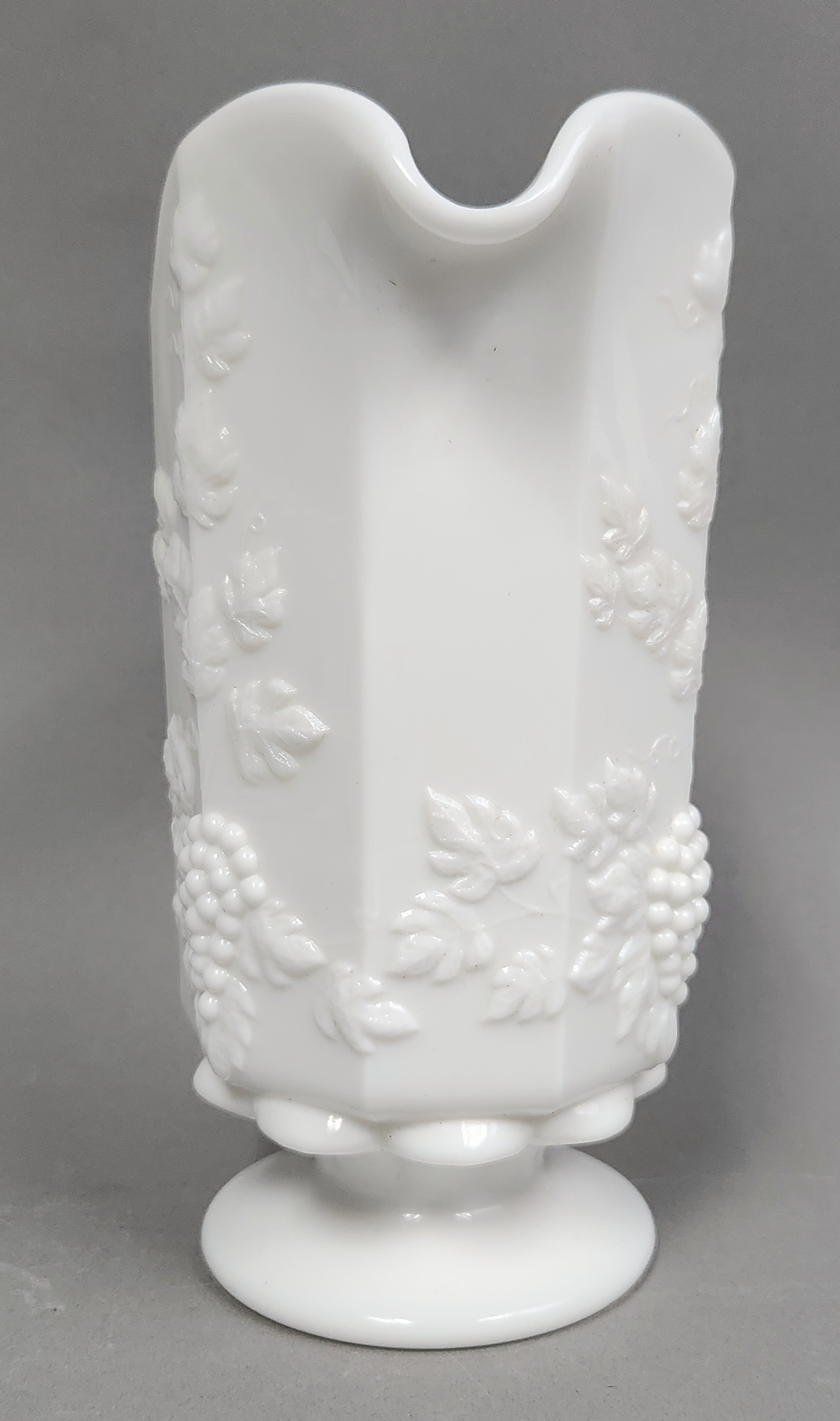 Westmoreland Grape Milk Glass Pitcher Trio