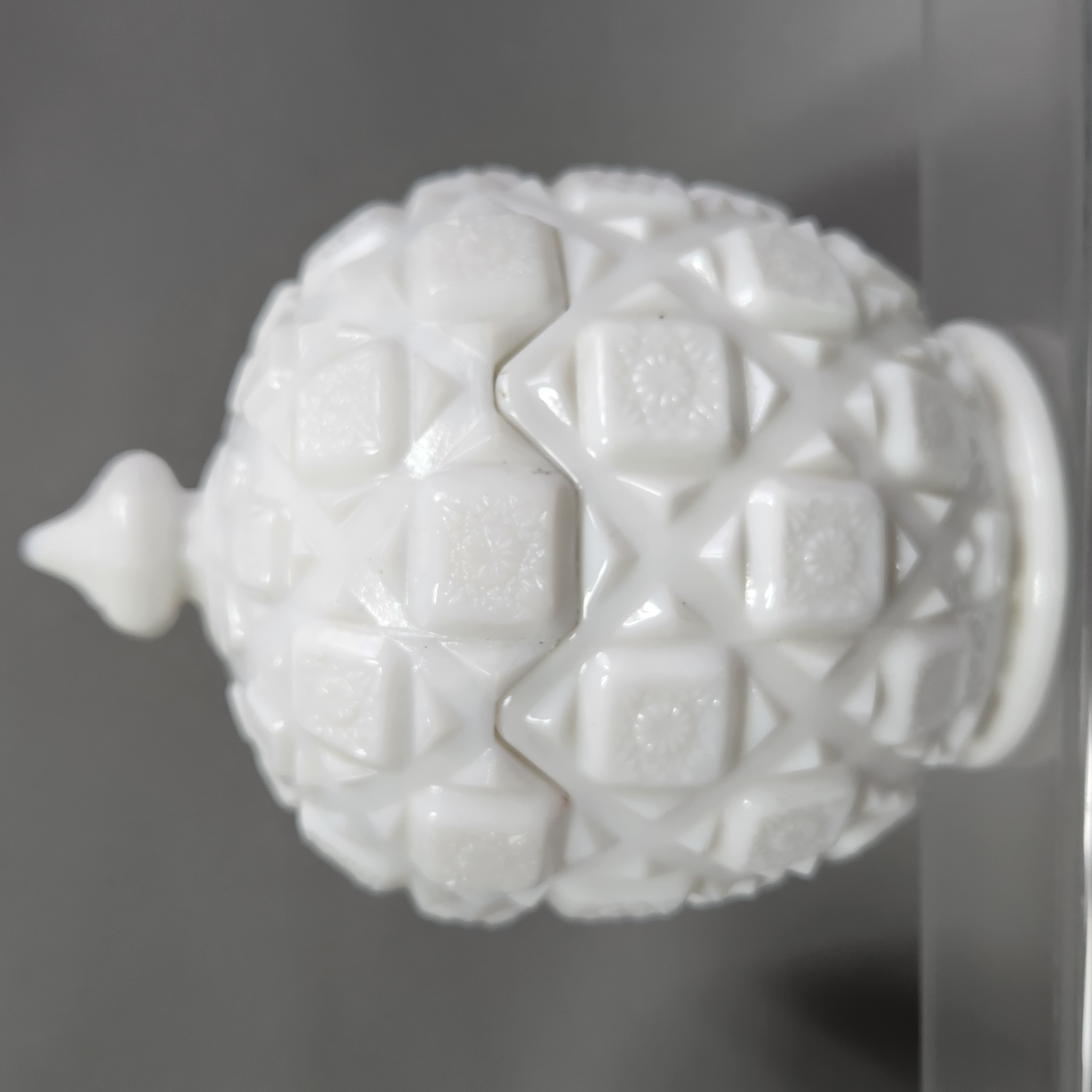 Westmoreland Old Quilt Milk Glass Set