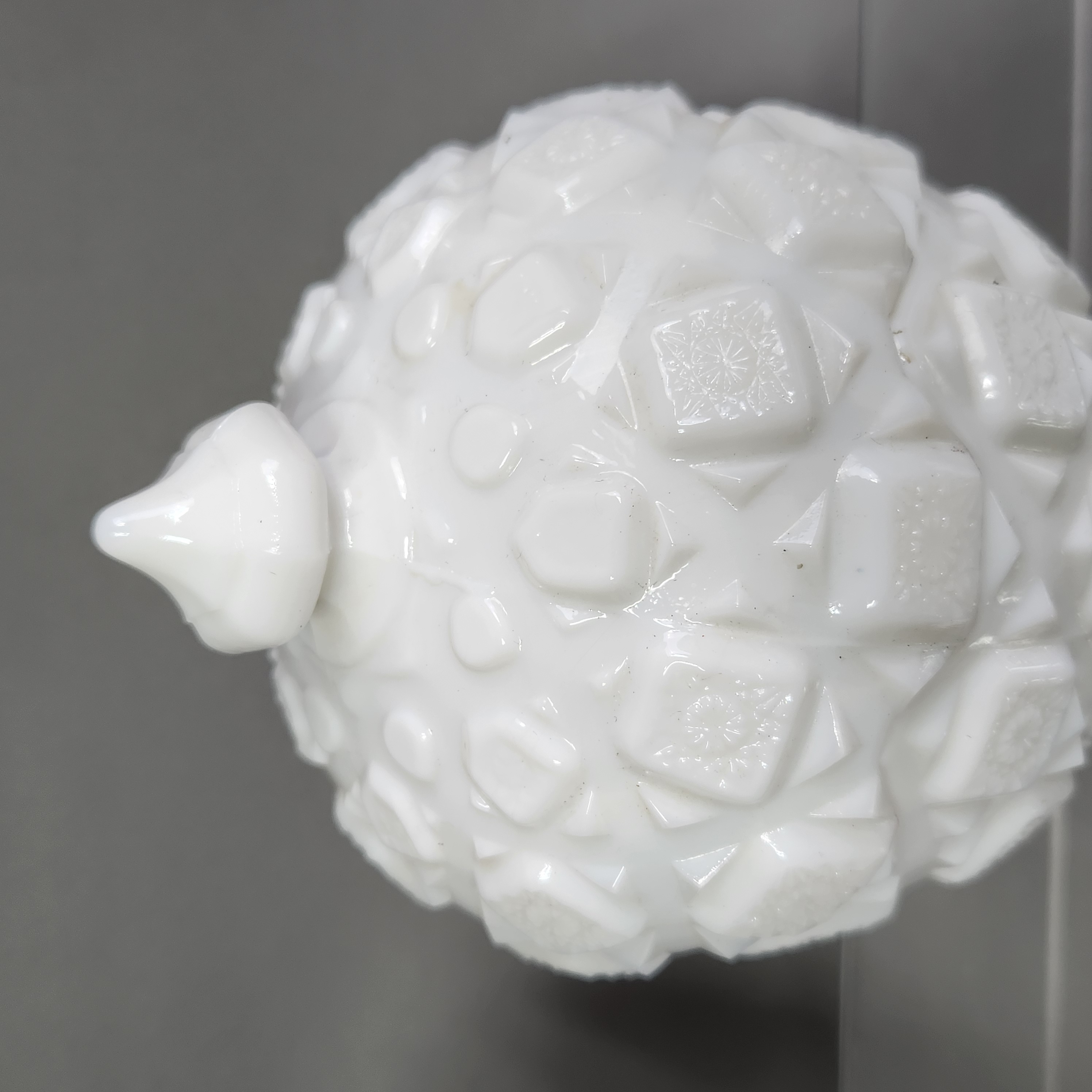 Westmoreland Old Quilt Milk Glass Set