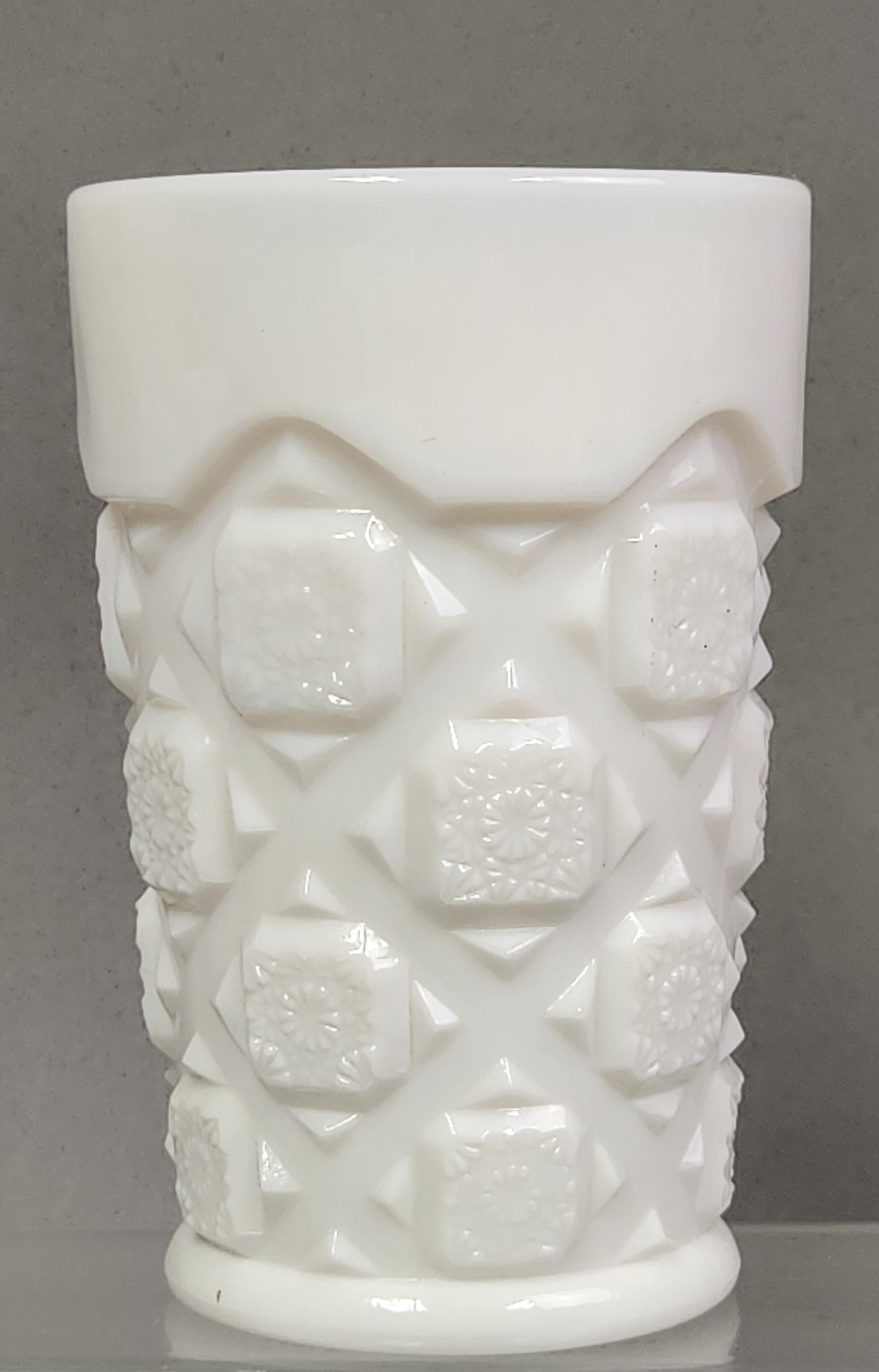 Westmoreland Old Quilt Milk Glass Set