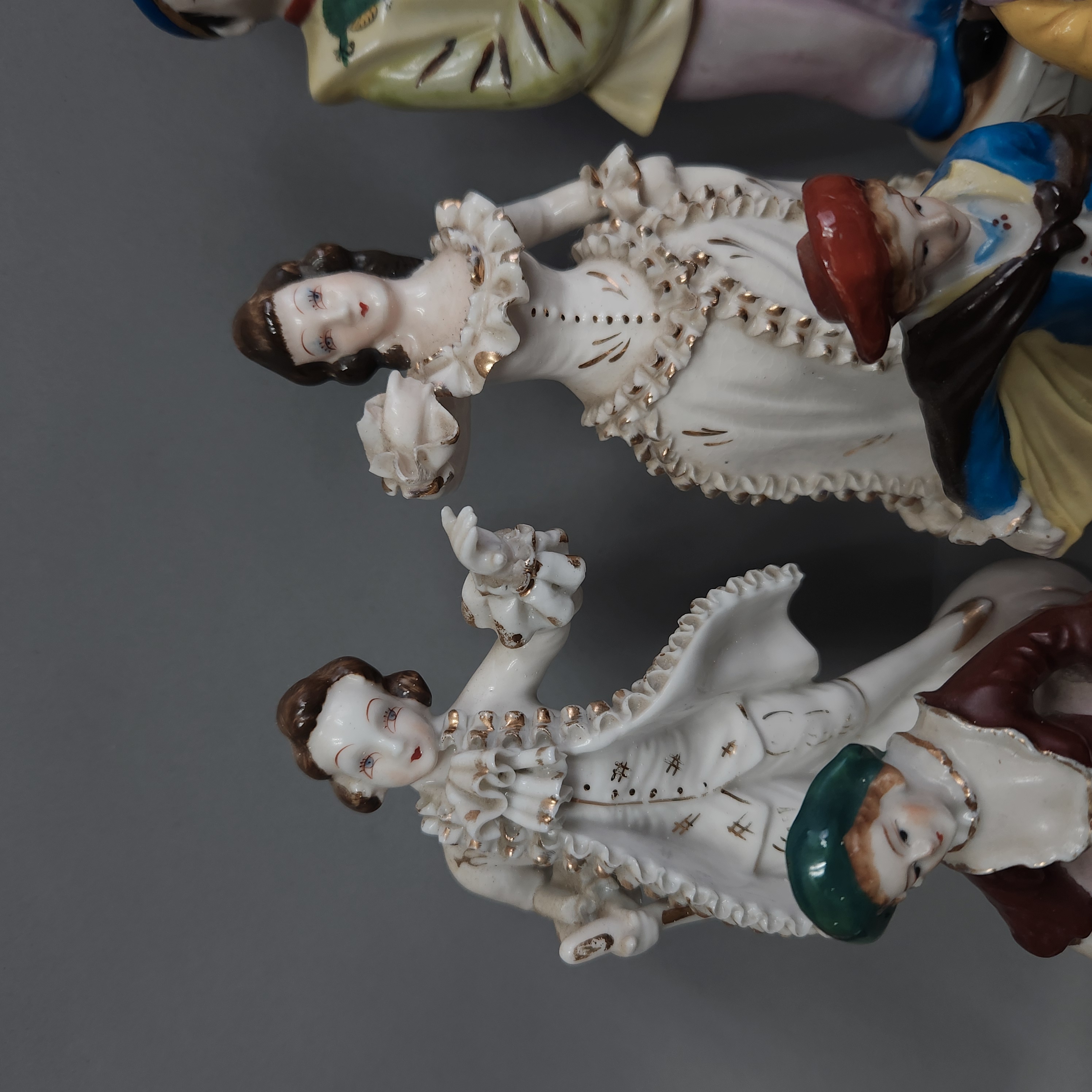 Collection Porcelain Figurines & Tea Set