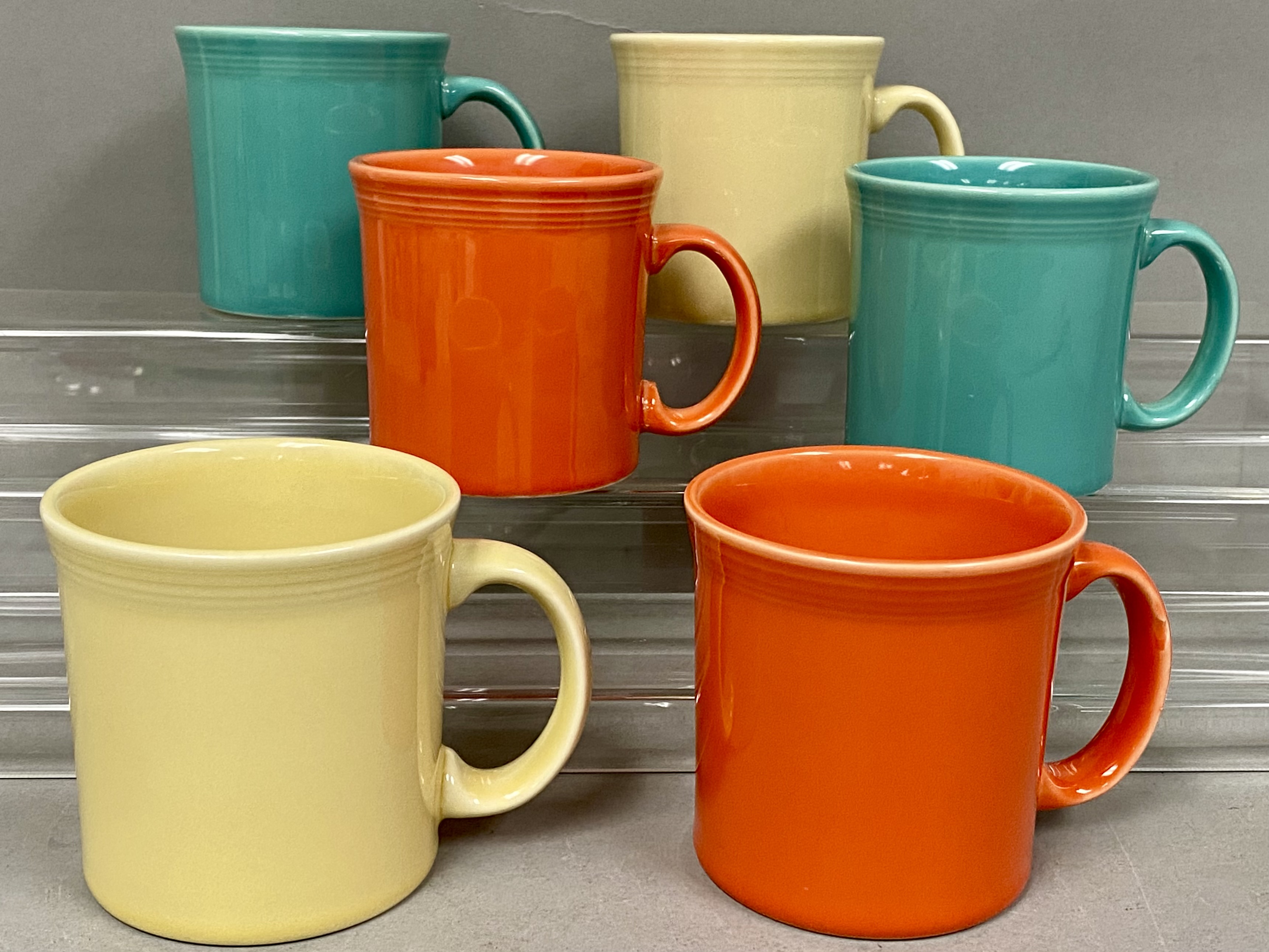 6 Fiesta Ceramic Java Mugs