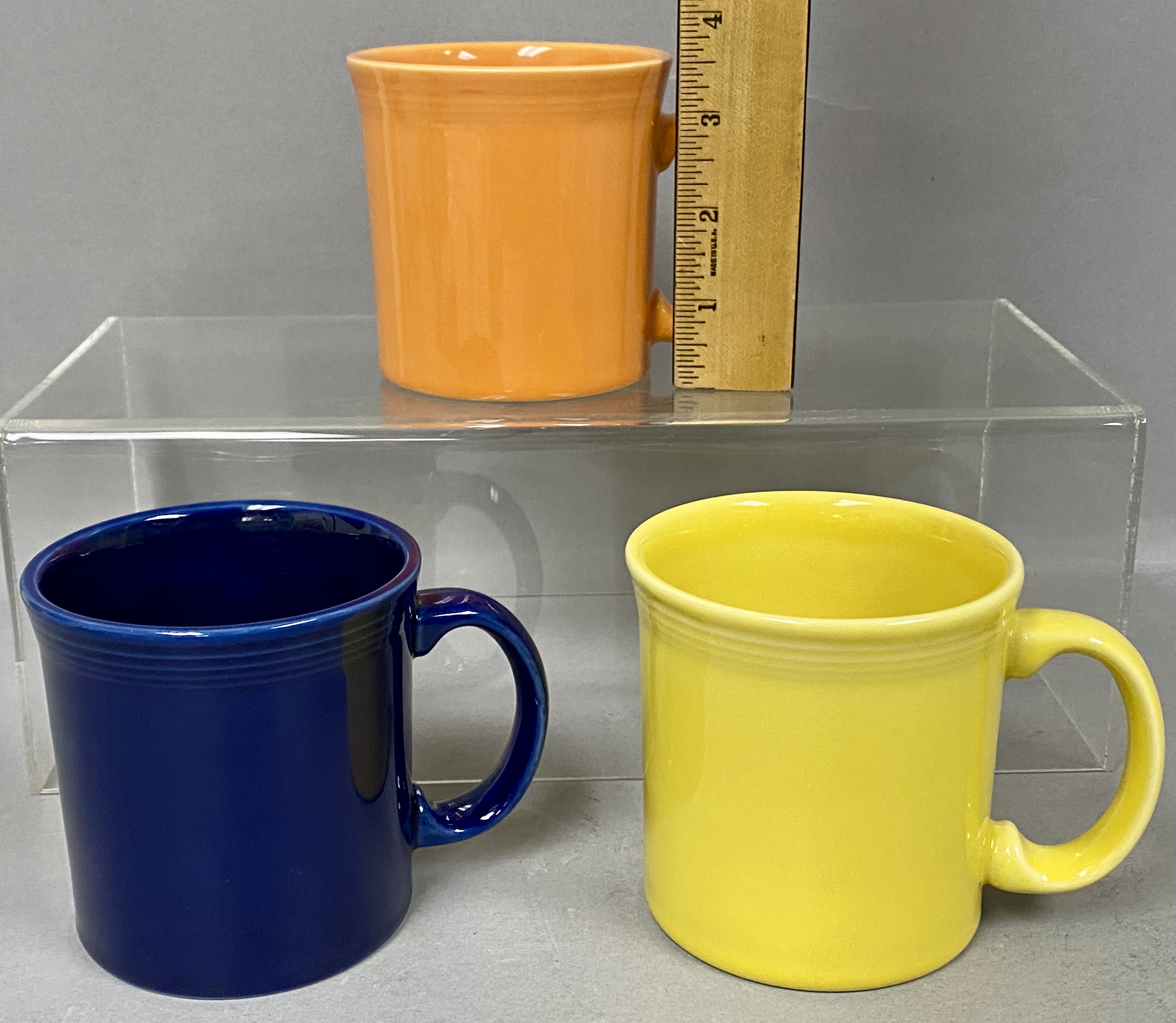 3 Fiesta Ceramic Java Mugs