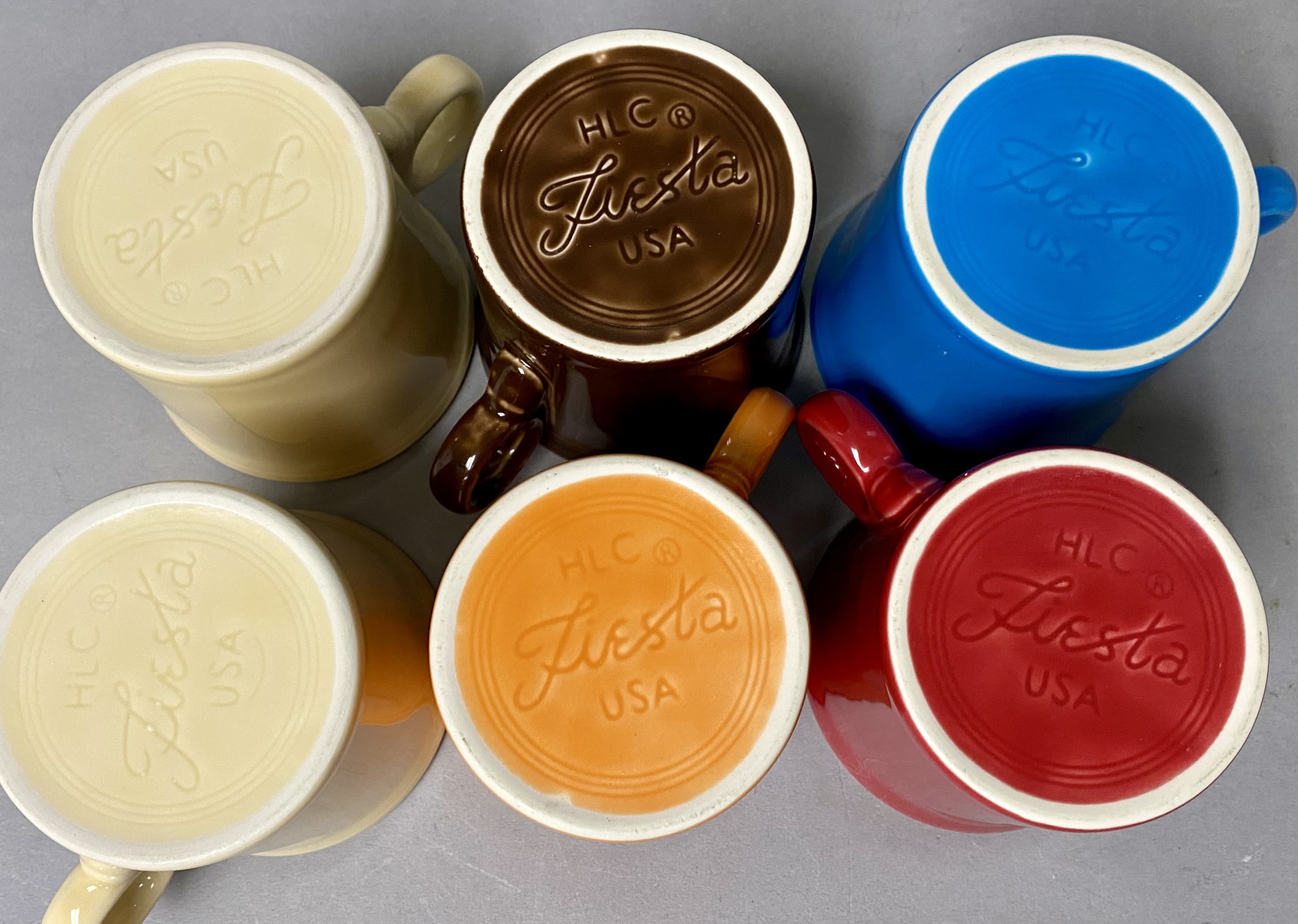 Fiesta Ring Handle Mugs
