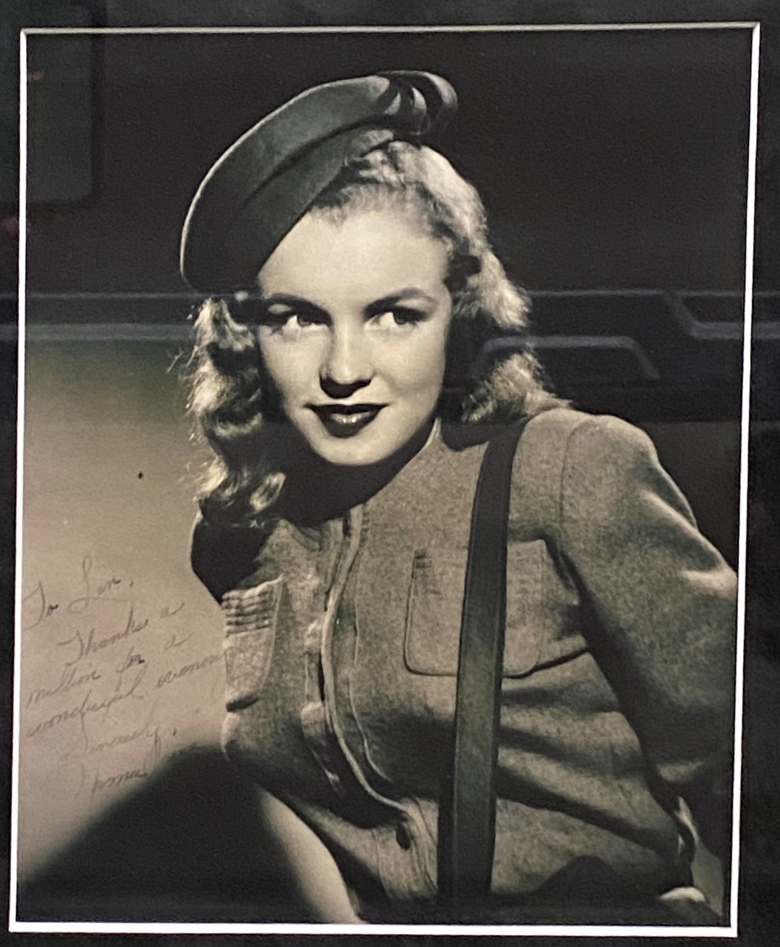 Marilyn Monroe Autographed Photographic Display