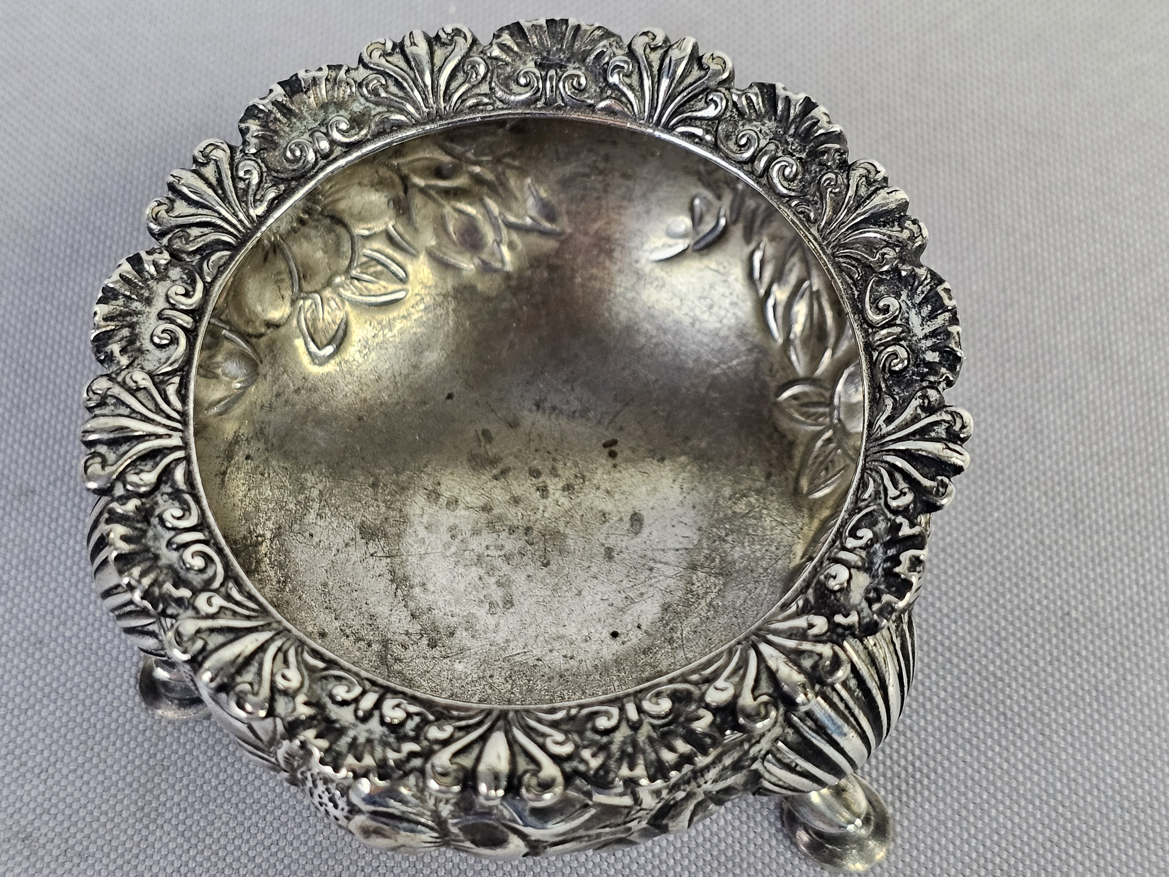 Sterling Footed Salt Dish
