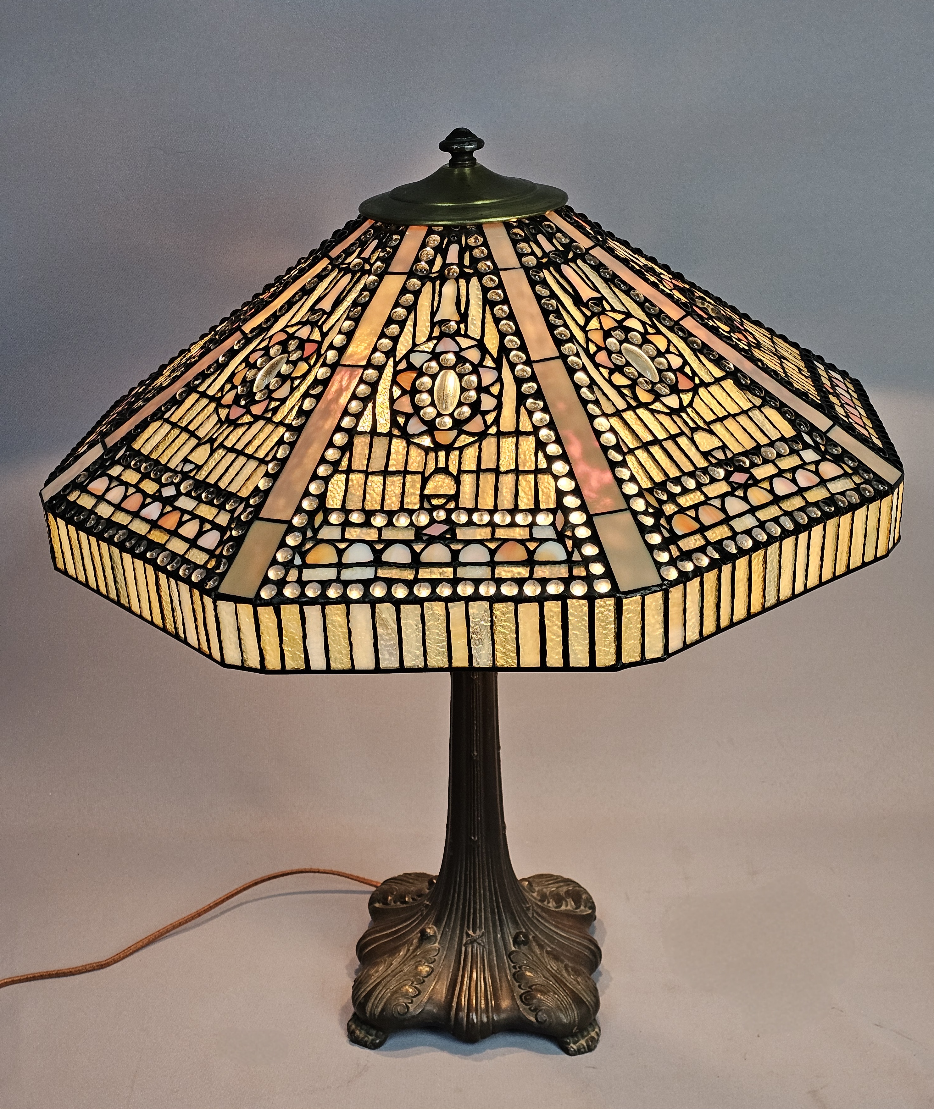 Leaded Stained Glass Table Lamp