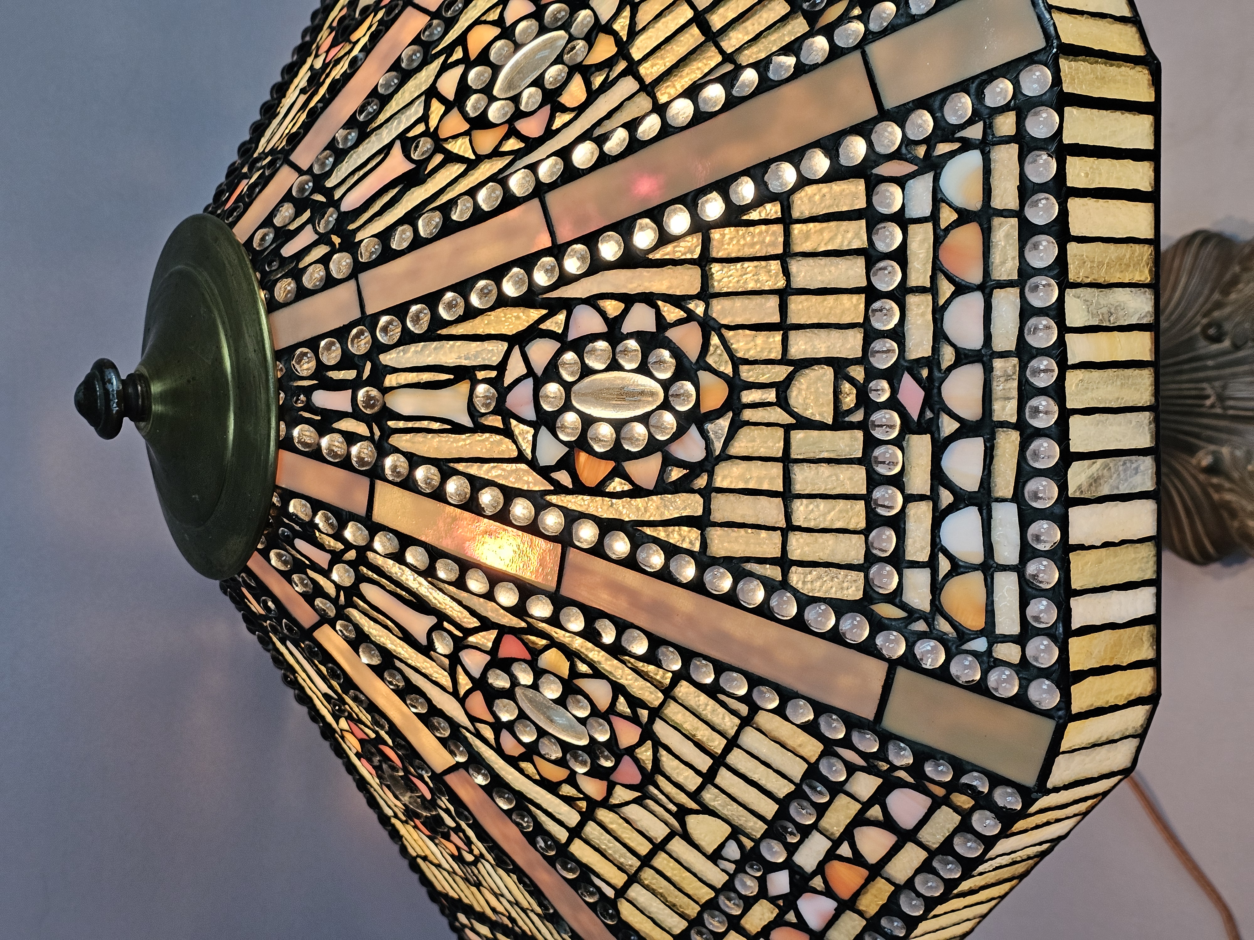 Leaded Stained Glass Table Lamp