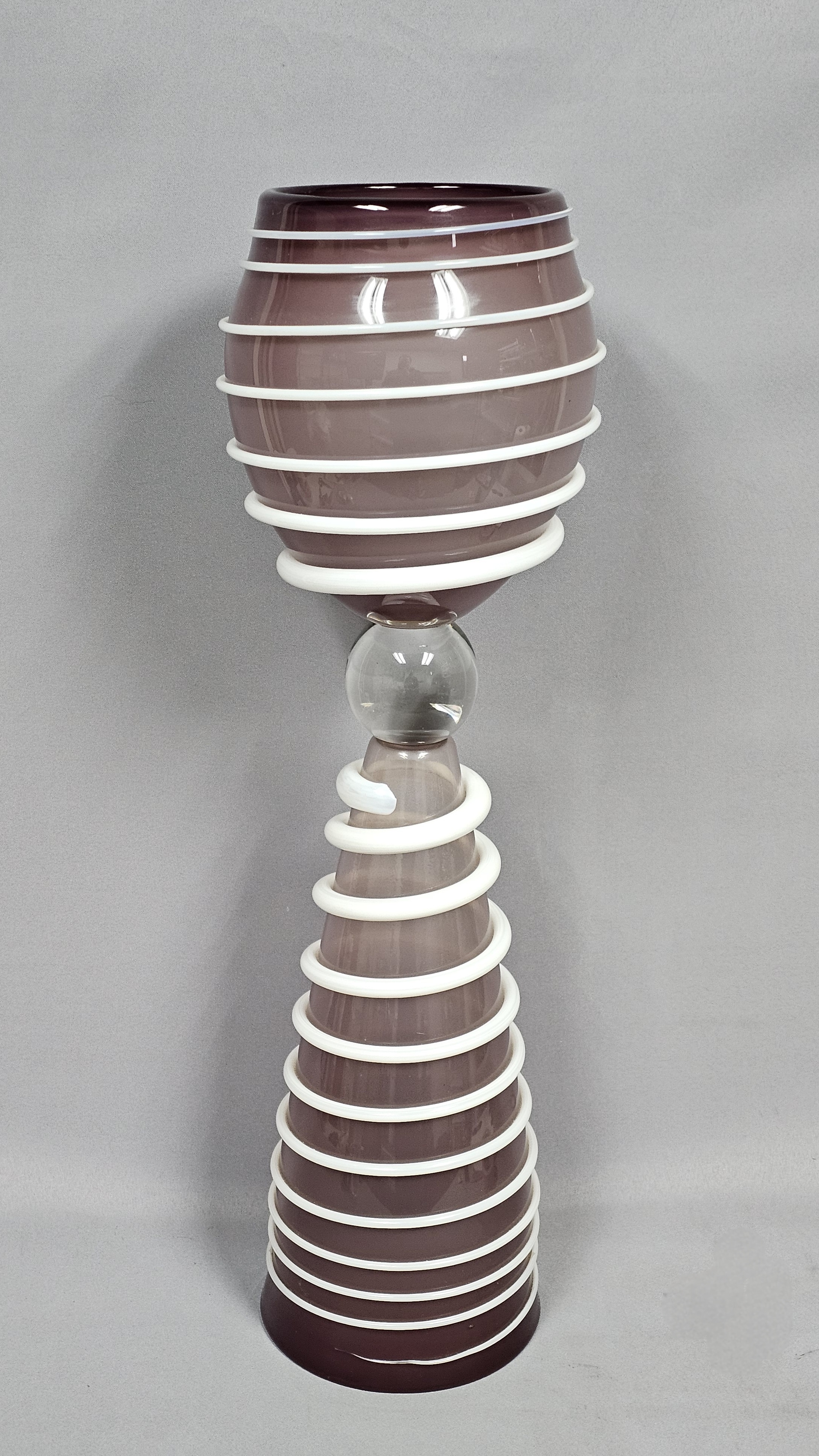 Large Nordin Signed Art Glass Sculpture
