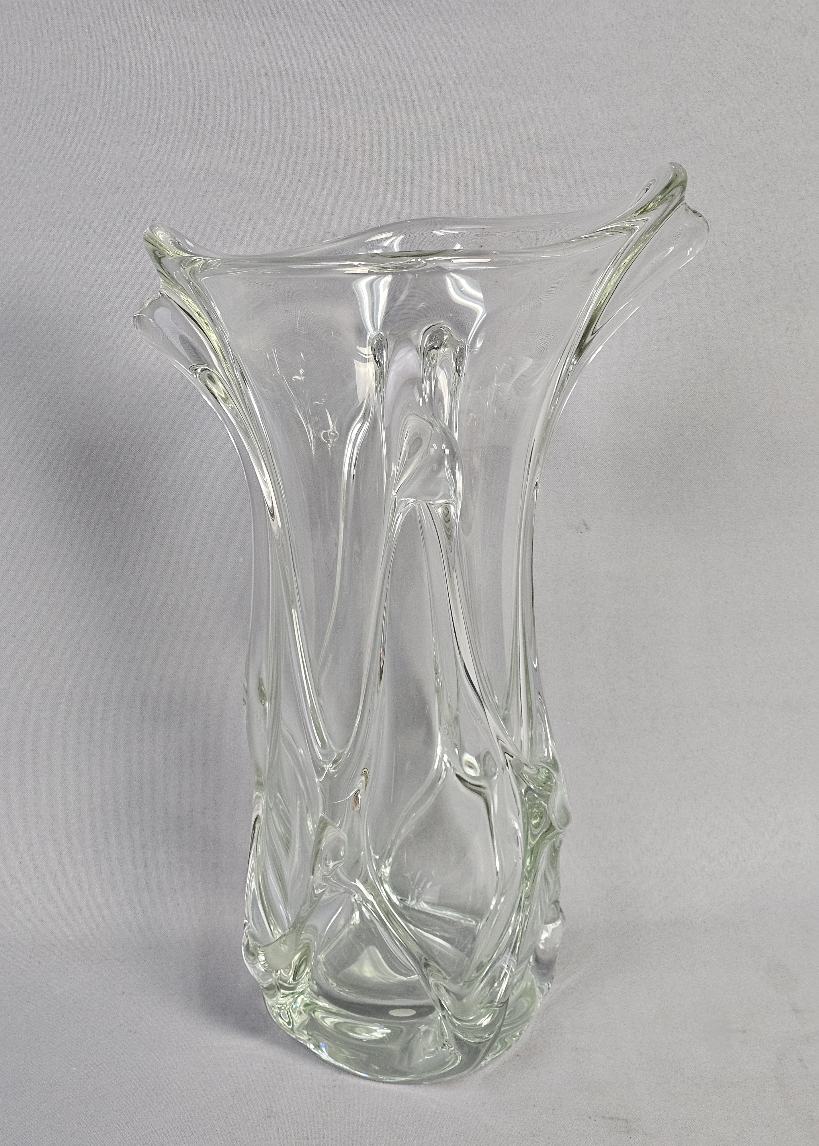 Monumental Brutalist Art Glass Vase