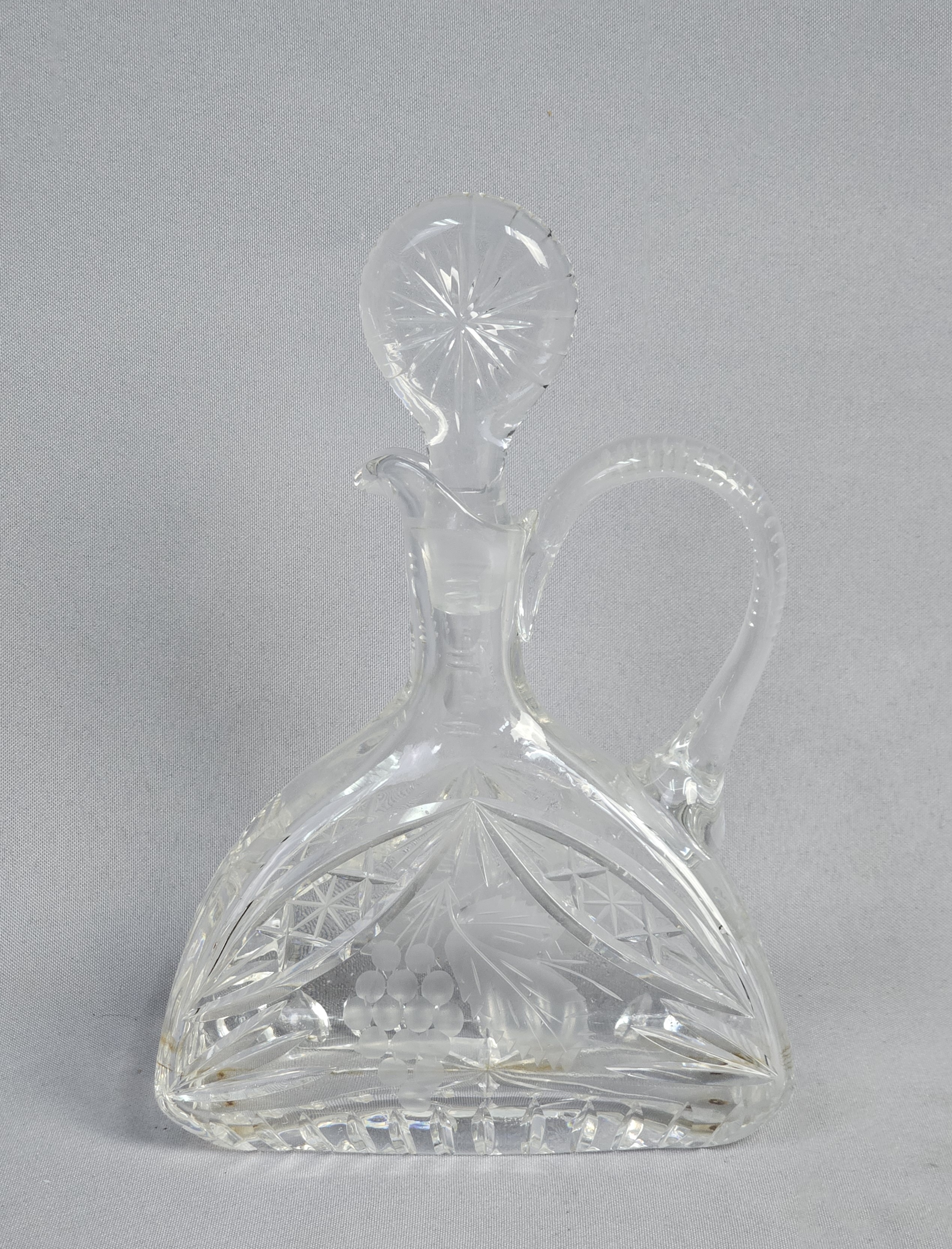 Cut Glass Crystal Decanter & Stopper