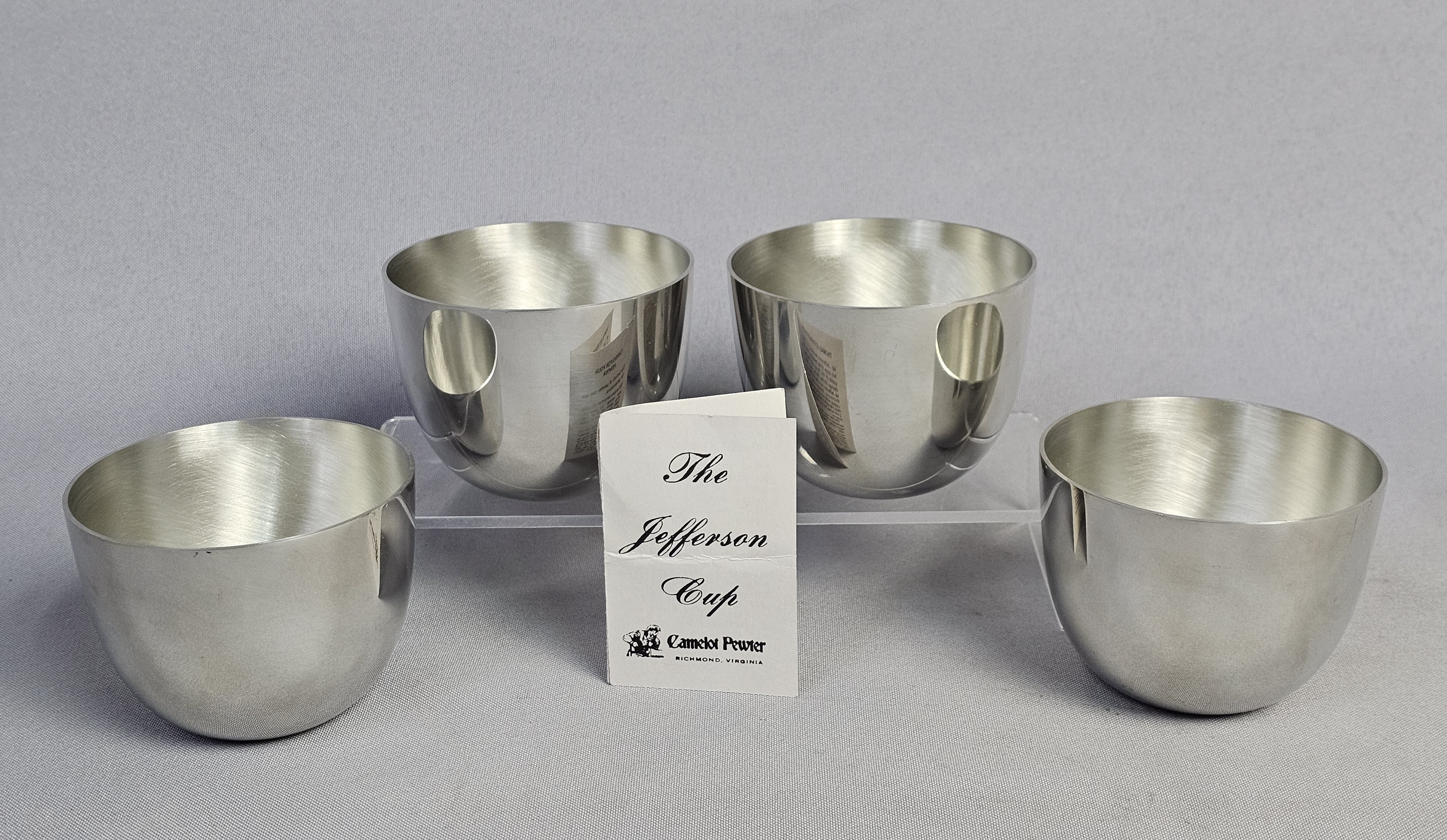 Camelot Pewter Jefferson Cup Set