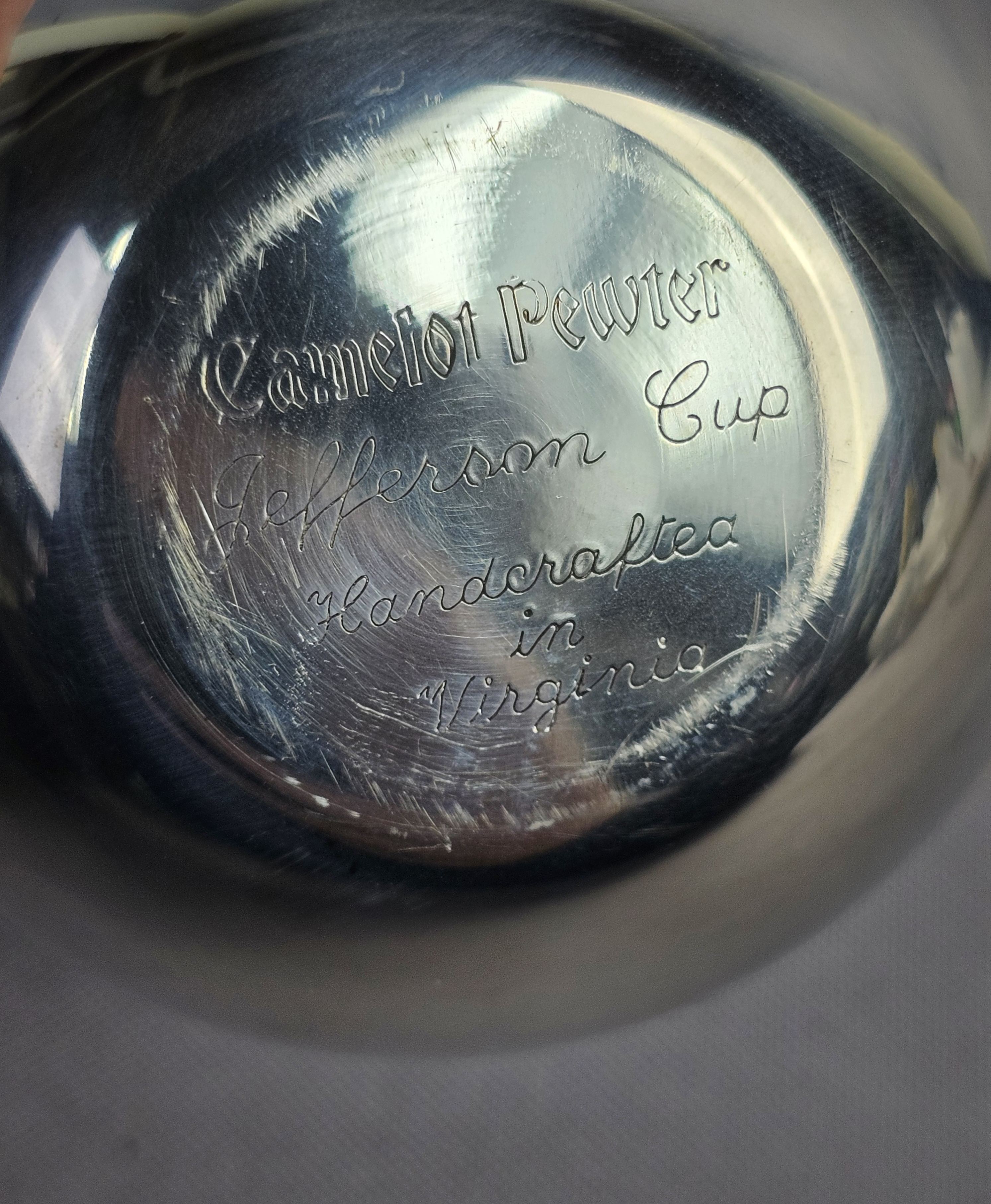 Camelot Pewter Jefferson Cup Set