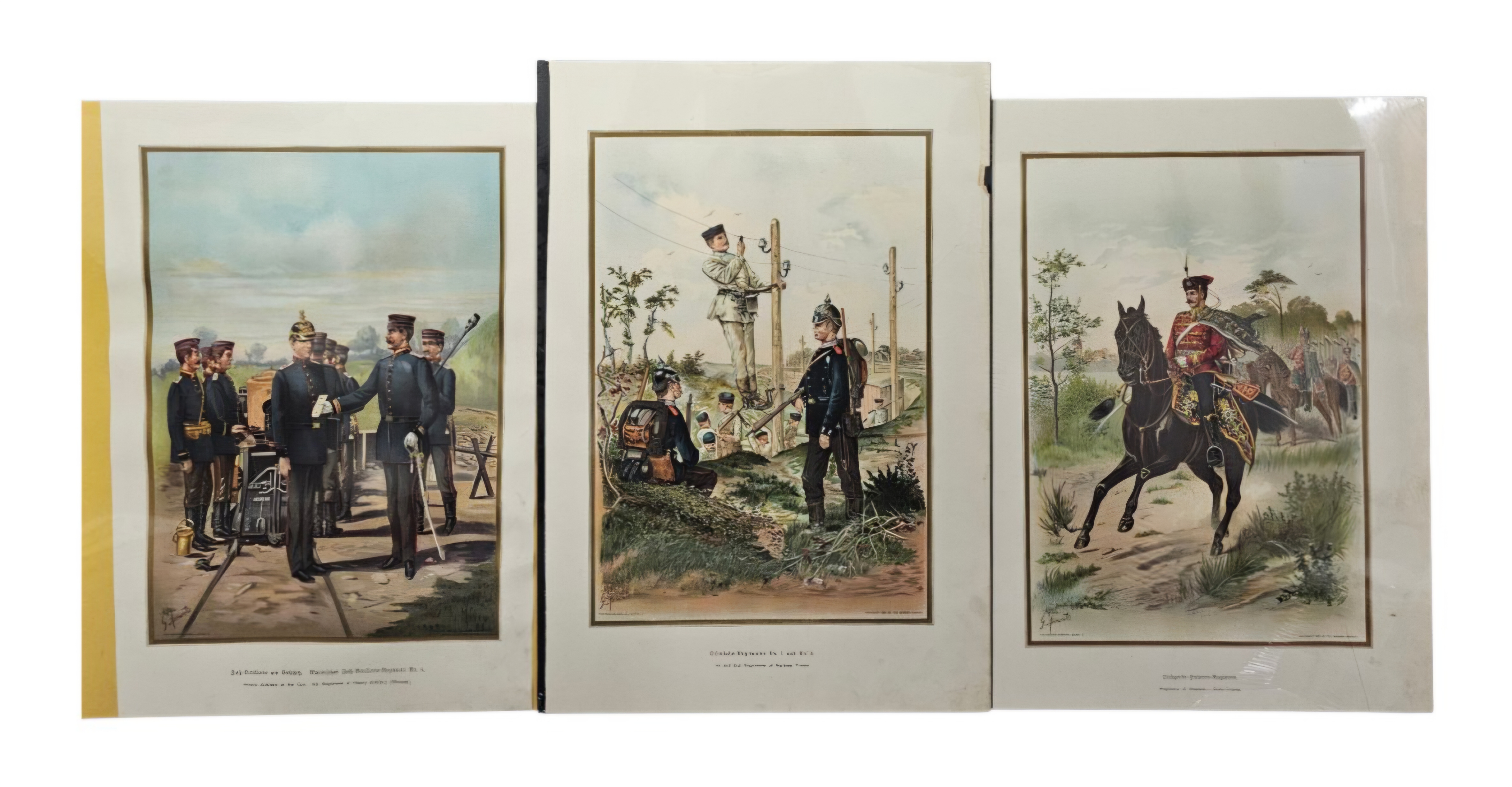 Ant Werner Co. German Army Lithographs