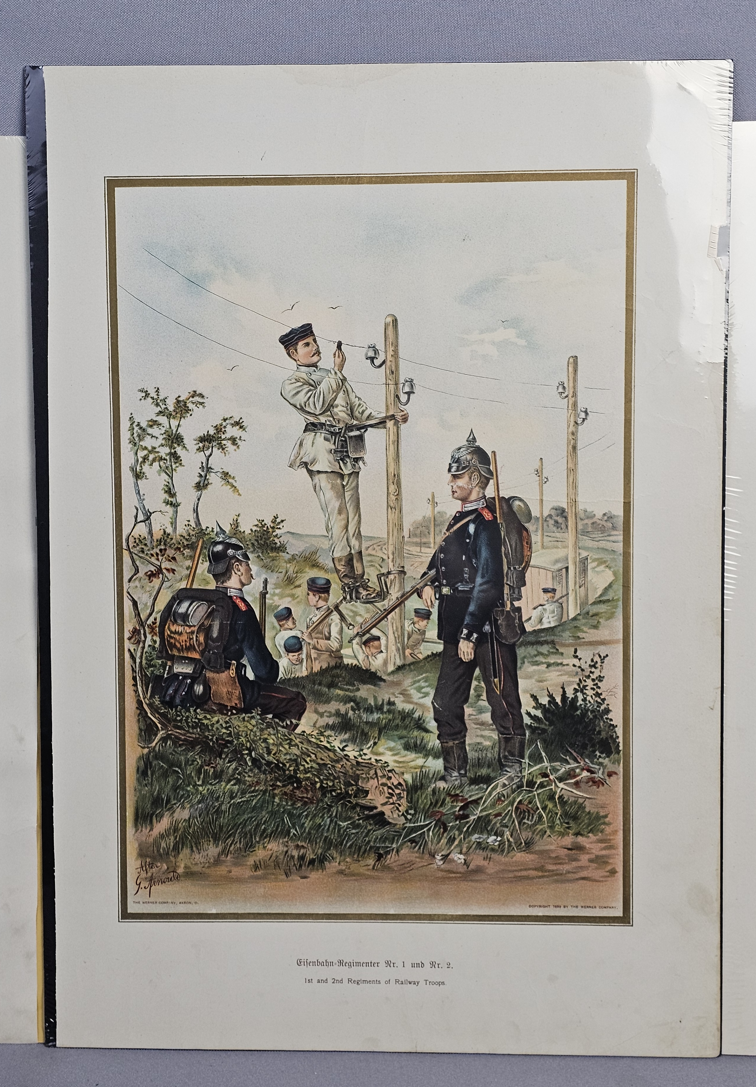 Ant Werner Co. German Army Lithographs